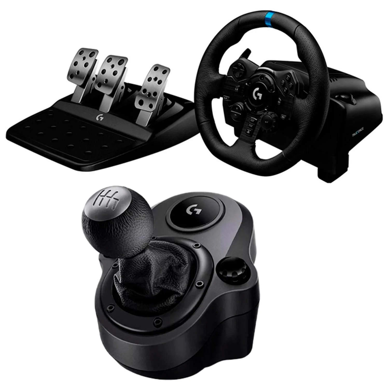 KIT Volante LOGITECH G923 Palanca Pedales PS4 PS5 941-000147-V2