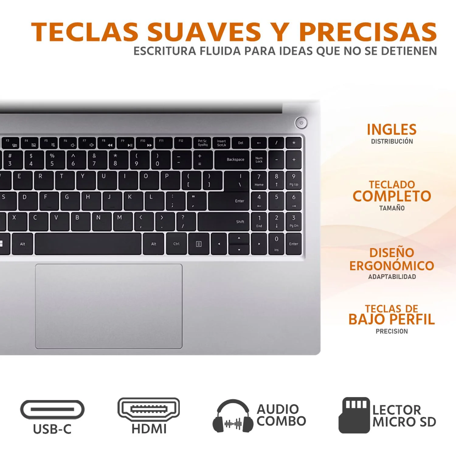 Laptop ACER Aspire 3 AMD Ryzen 7 7730U 32GB RAM 512GB SSD 15.6" Windows 11 Home Teclado en Ingles + Mochila - Image 4