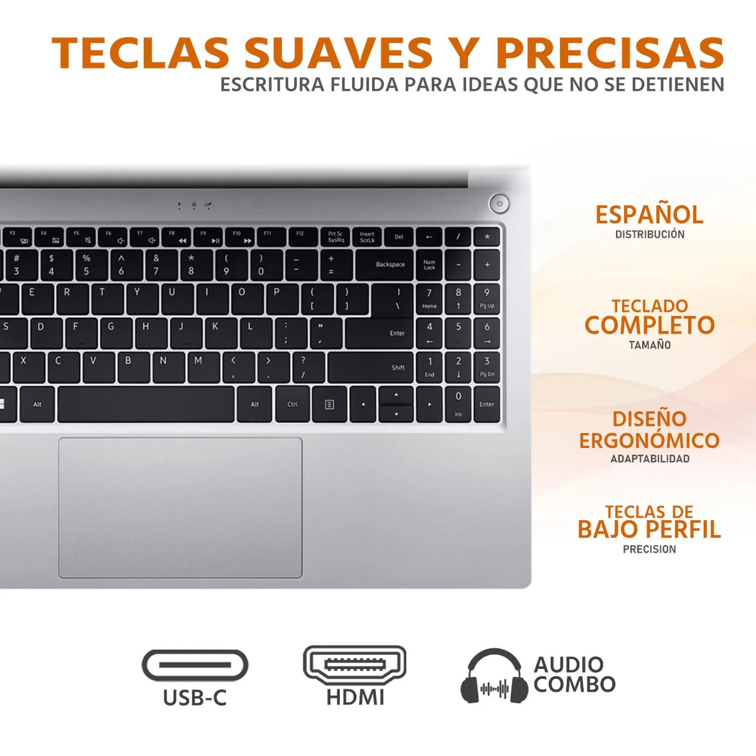 Laptop ACER Aspire Lite 15 AMD Ryzen 7 5825U 16GB RAM 1TB SSD 15.6" Windows 11 Home Teclado en Español + Antivirus - Image 4