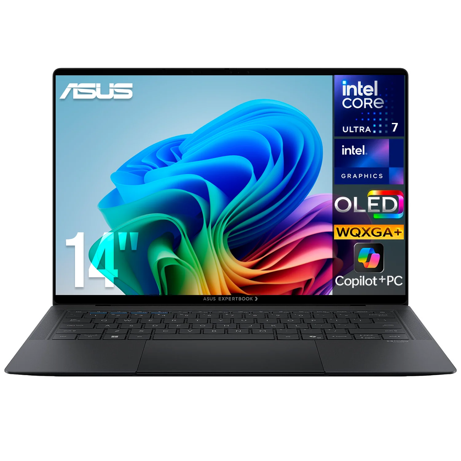 Laptop ExpertBook Ultra B9 AI PC Intel Core Ultra 7 356H NPU Motor de IA Dedicado 50 TOPS 32GB LPDDR5X 1TB SSD Pantalla Touch 14" Tandem OLED 120Hz WQXGA+ Teclado Español W11P Copilot+ PC