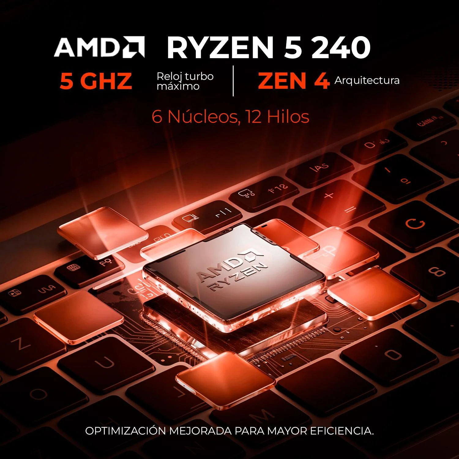 Laptop AI PC Gamer ACER Nitro V 16 Nvidia GeForce RTX 5050 8GB AMD Ryzen 5 240 NPU 32GB DDR5 1TB SSD Pantalla 16" IPS FHD+ 180Hz Teclado Ingles W11H Mochila Gaming Inteligente y Rendimiento con IA - Image 3