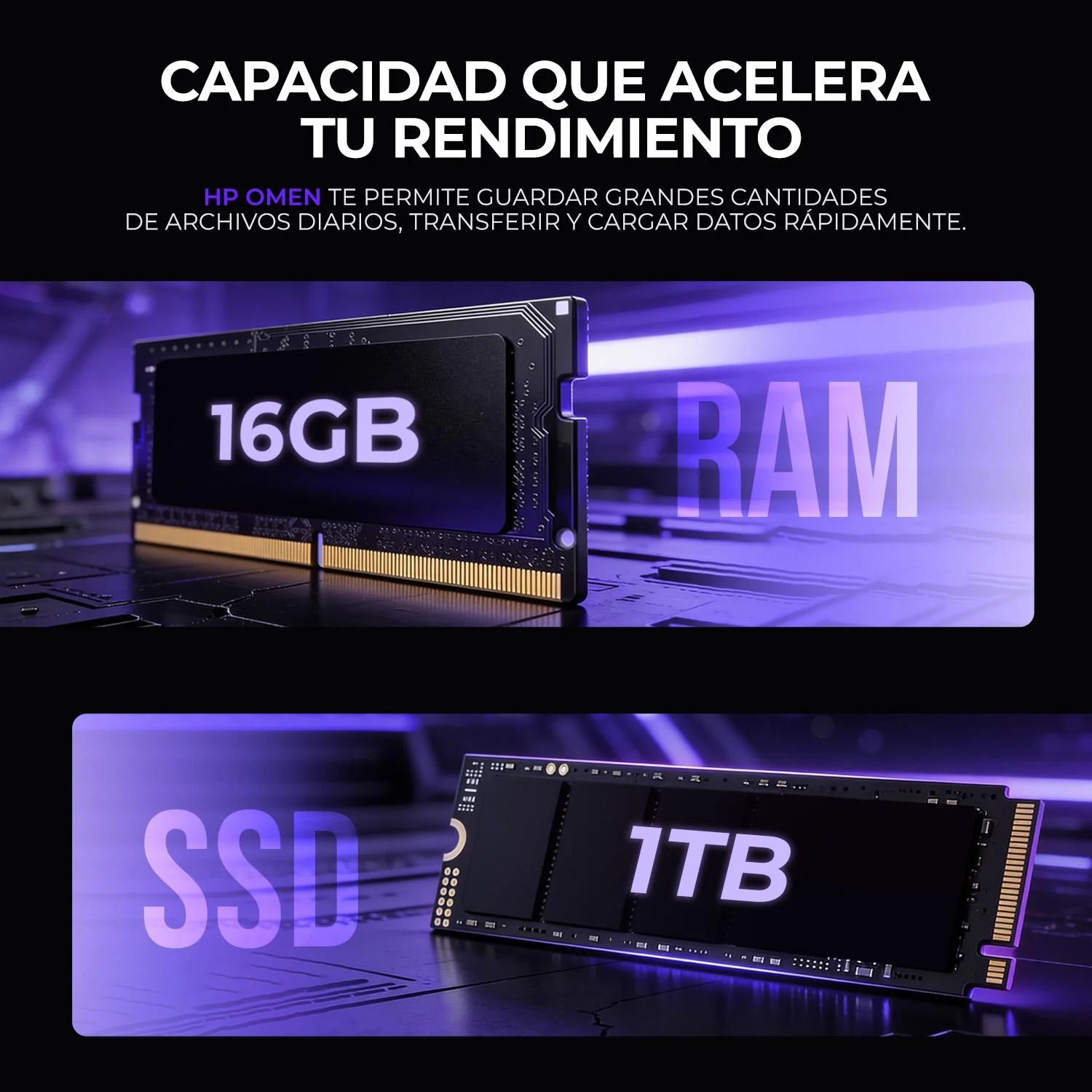 Laptop AI PC Gamer HP Omen Nvidia GeForce RTX 5060 8GB DLSS Intel Core Ultra 7 255H NPU 16GB DDR5 1TB SSD Pantalla 16" IPS FHD+ 144Hz Teclado Ingles W11H AI Boost Gaming y Creacion de Contenido - Image 5