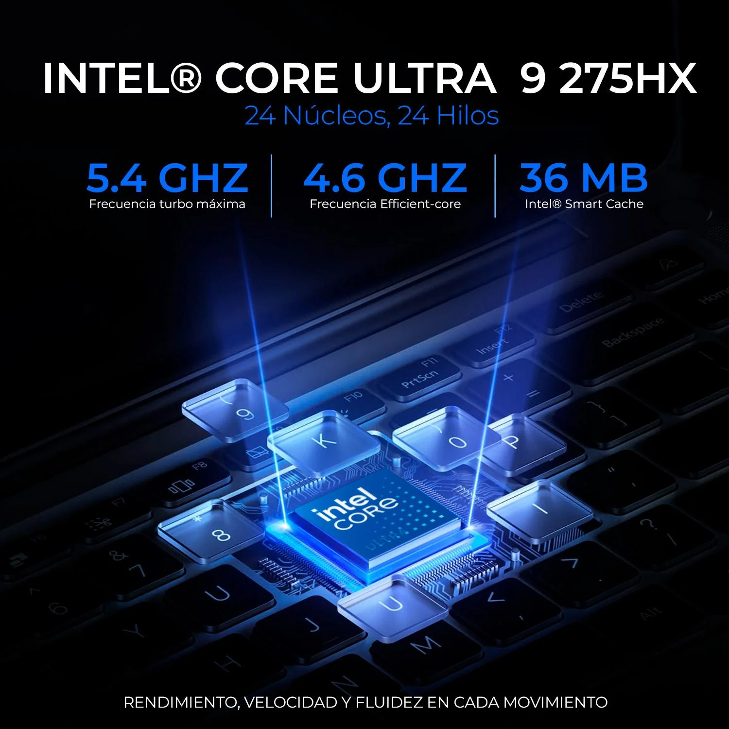 Laptop AI PC Gamer MSI Vector 16 HX AI Nvidia GeForce RTX 5080 16GB DLSS Intel Core Ultra 9 275HX NPU 32GB DDR5 1TB SSD Pantalla 16" QHD+ 240Hz Teclado Ingles W11H Gaming y Desarrollo de IA - Image 3