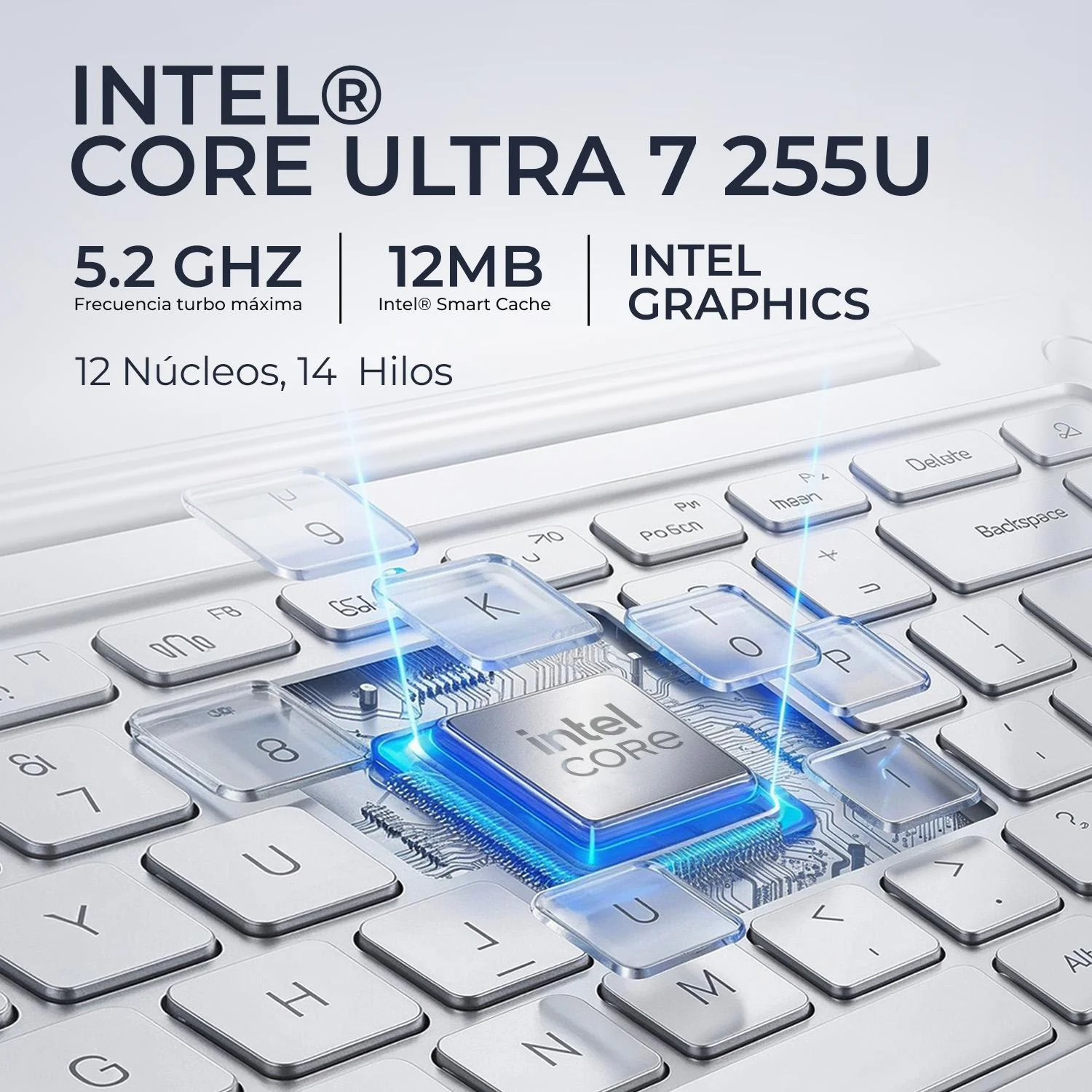 Laptop AI PC HP OmniBook 5 Intel Core Ultra 7 255U 16GB LPDDR5x 1TB SSD Pantalla Touch 16" IPS FHD+ Teclado Ingles W11H Optimizado para Copilot - Image 3