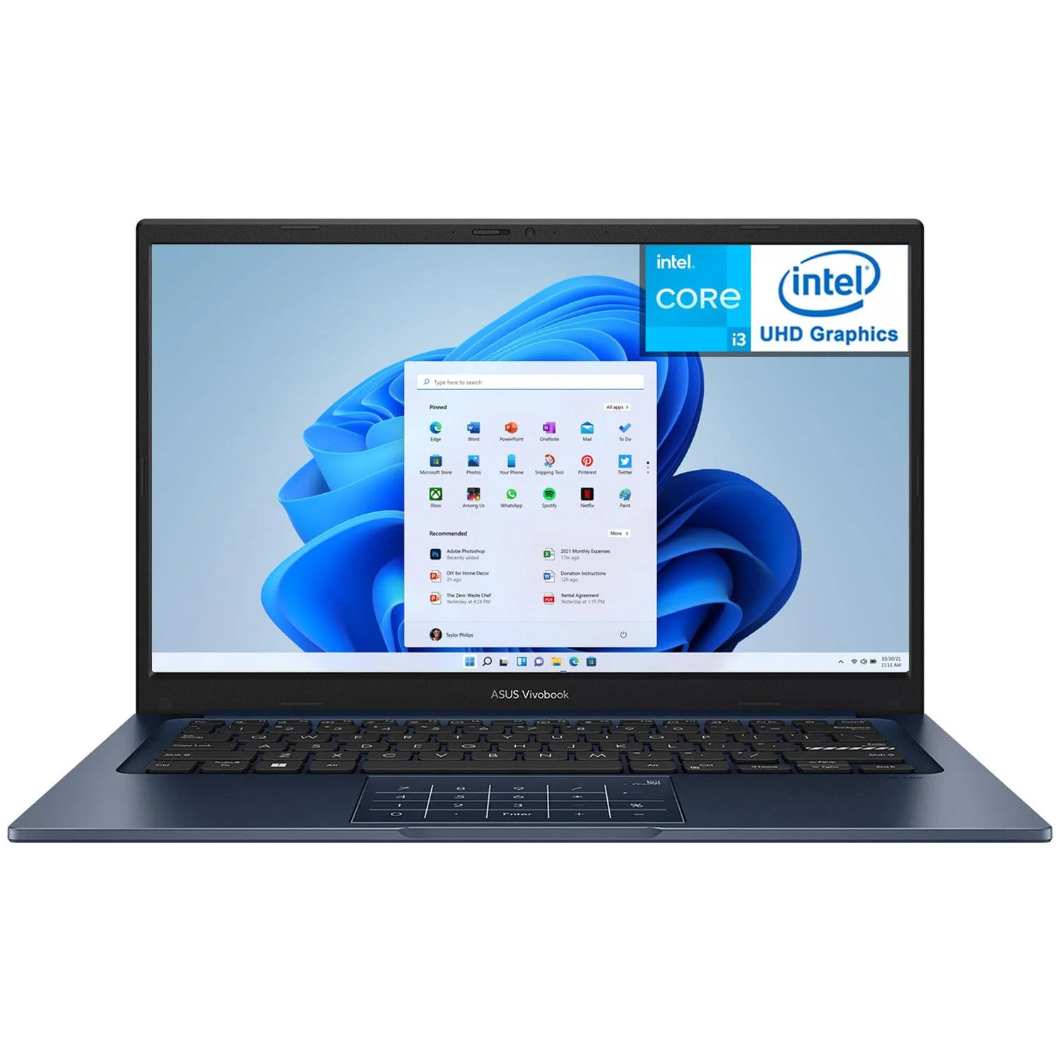 Laptop ASUS Vivobook 14 Intel Core i3 1315U 8GB RAM 128GB SSD 14" Windows 11 Home Teclado en Ingles Reacondicionado