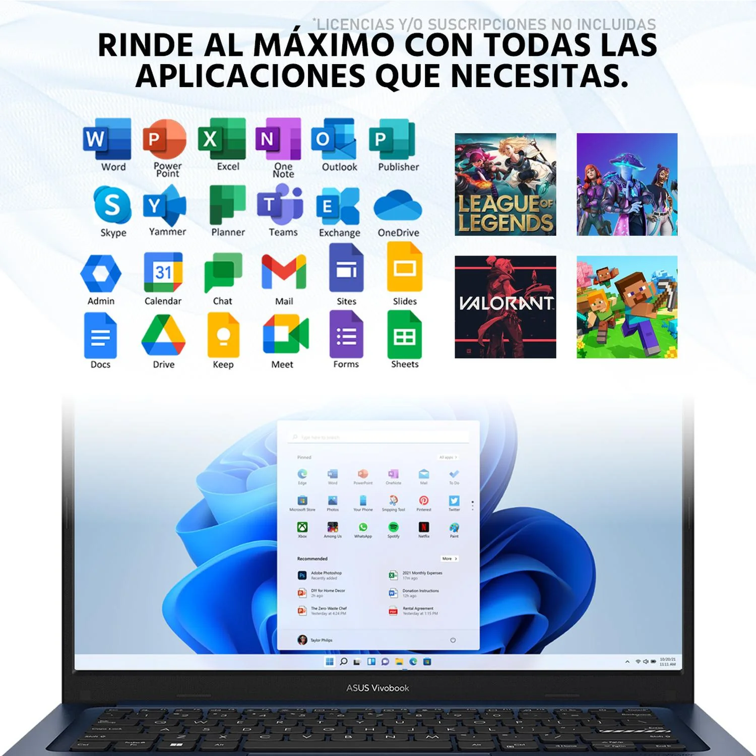 Laptop ASUS Vivobook 14 Intel Core i5 1334U 24GB SSD 512GB 14" FHD Teclado Español Mouse DXT ideal para Estudio y Multitarea - Image 5