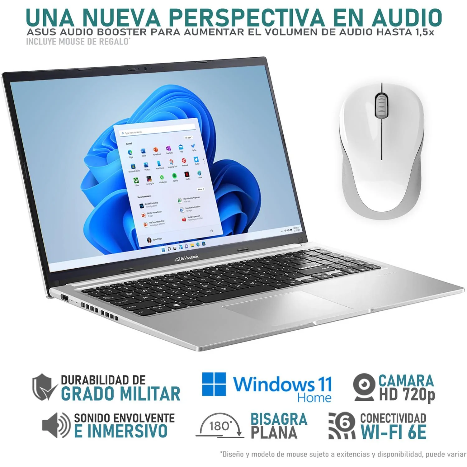 Laptop ASUS Vivobook Intel Core I7 13620H 24GB RAM 512GB SSD 15.6" Windows 11 Home Teclado en Español + Mouse DXT - Image 3