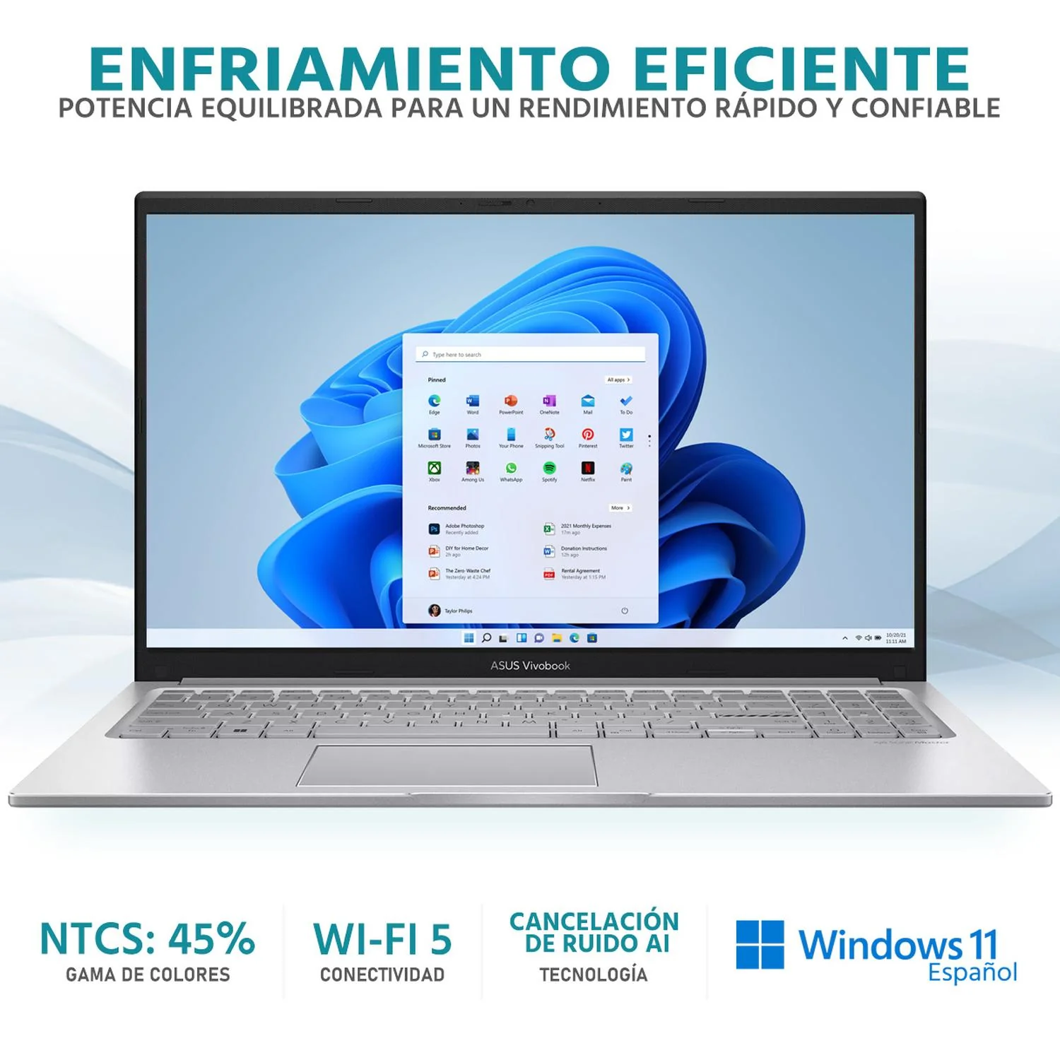 Laptop ASUS Vivobook 15 Intel Core i3 1315U 16GB RAM 512GB SSD 15.6" Windows 11 Home Teclado en Español + Mouse DXT Open Box - Image 3