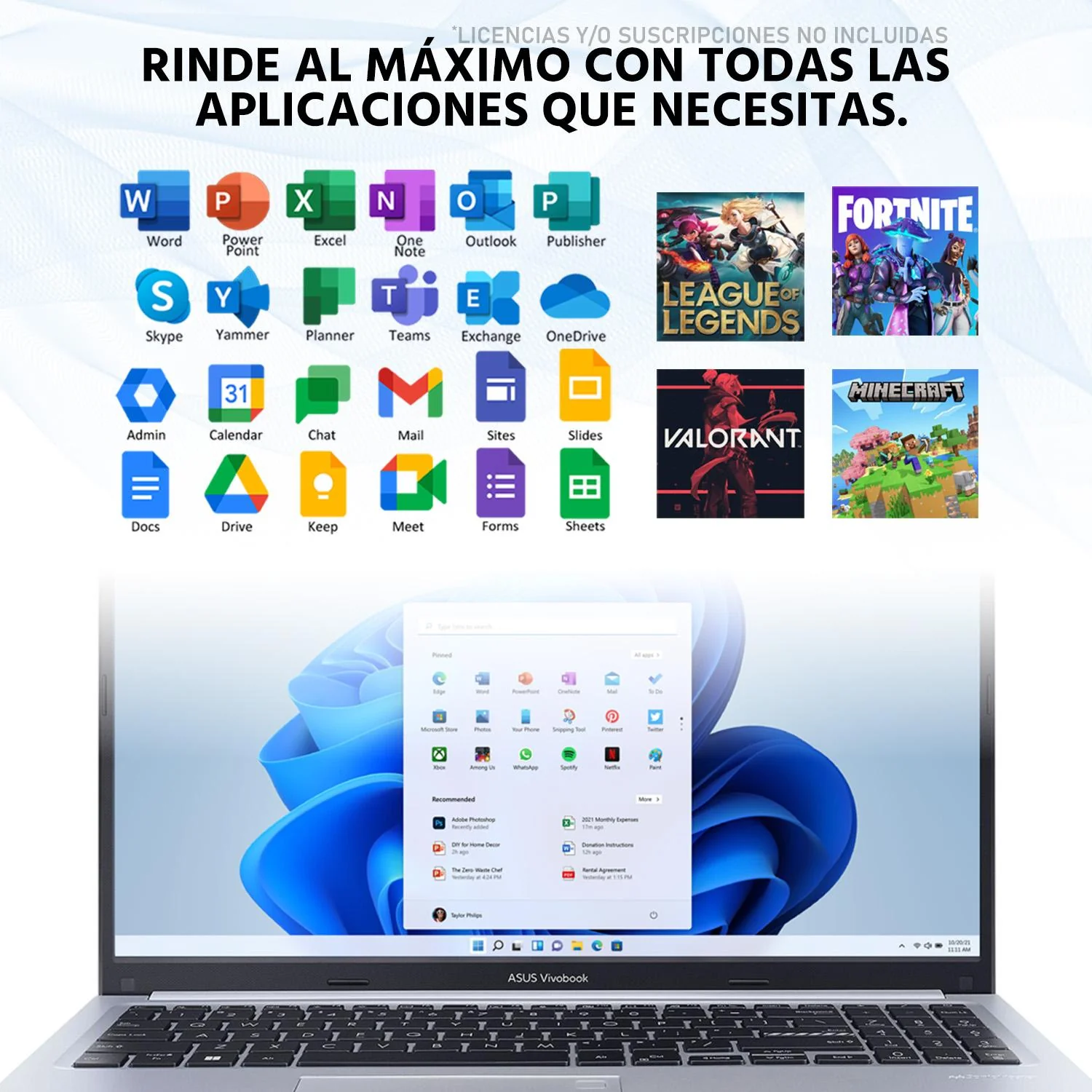 Laptop ASUS Vivobook 15 Intel Core i7 13620H 16GB RAM 512GB SSD 15.6" Windows 11 Home Teclado en Español - Image 5