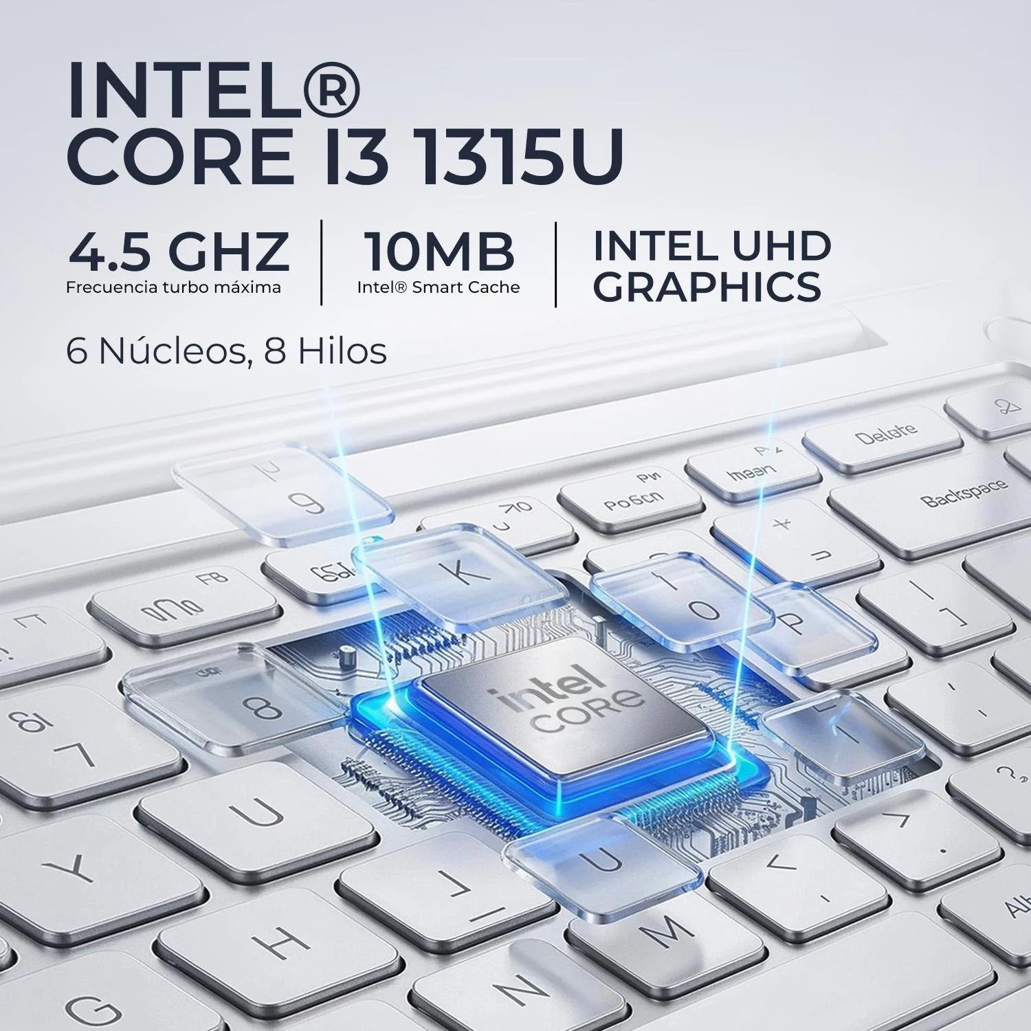 Laptop ASUS Vivobook 15 Intel Core i3 1315U 16GB 512GB SSD 15.6” Full HD W11 Plata Teclado Español Ideal para Trabajo y Multitarea - Image 3