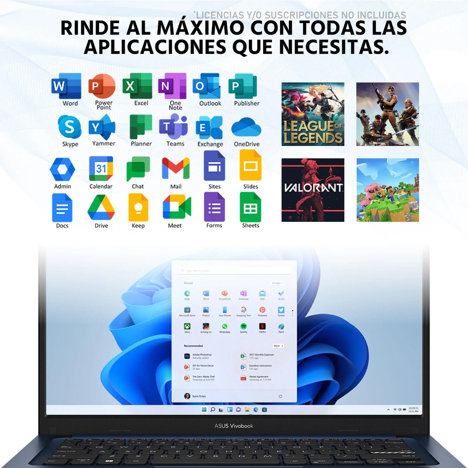 Laptop ASUS Vivobook 14 Intel Core i5 1334U 16GB SSD 512GB 14" FHD Teclado Español Mochila Mouse ideal para Estudiantes y Profesionales - Image 5