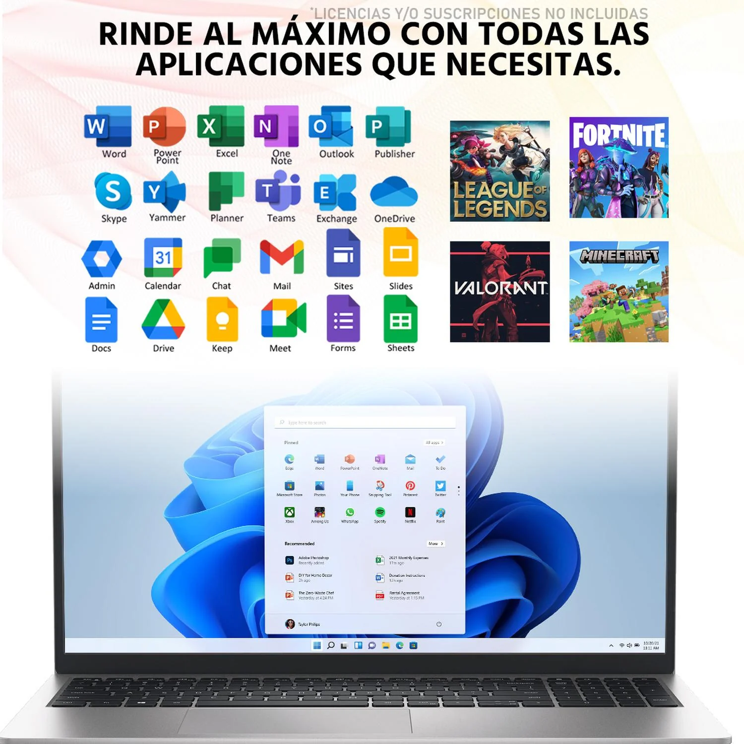 Laptop DELL 15 AMD Ryzen 5 7520U 8GB RAM 512GB SSD 15.6" Teclado en Español Windows 11 Home + Mochila - Image 5