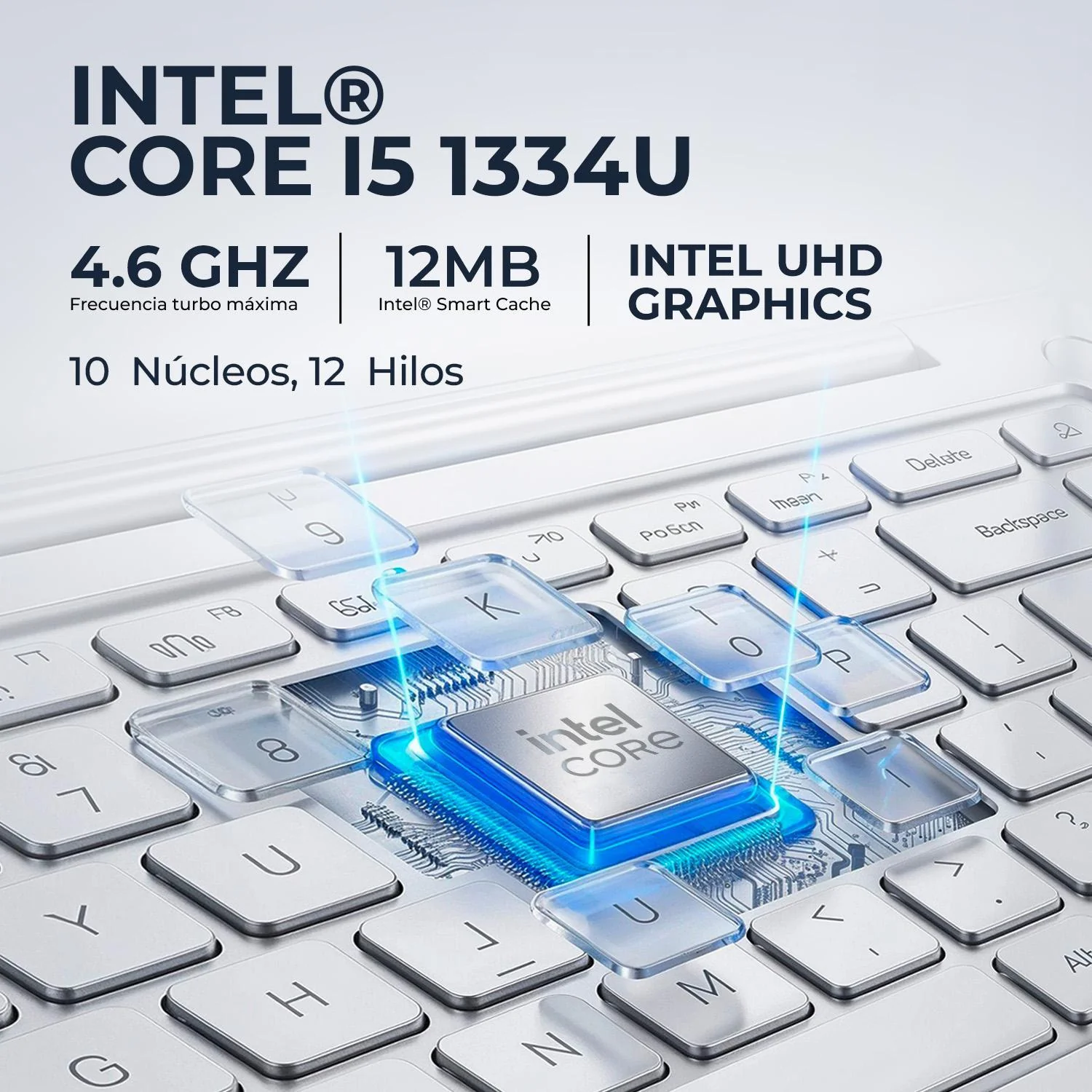 Laptop DELL 15 LDC15250 Intel Core i5 1334U 24GB DDR4 512GB SSD Pantalla 15.6 IPS FHD Touch Windows 11 Teclado Ingles - Image 3