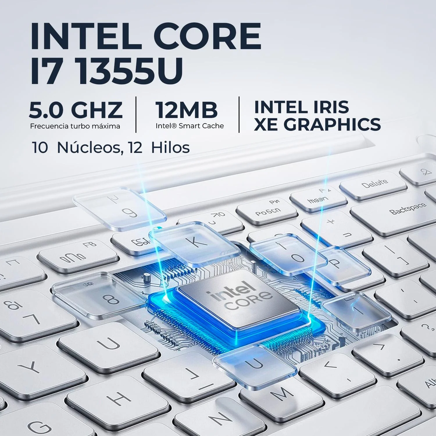 Laptop HP 15 15-fd0127dx Intel Core I7 1355U 16GB 512GB SSD Pantalla 15.6 IPS FHD Touch Windows 11 Teclado Ingles - Image 3