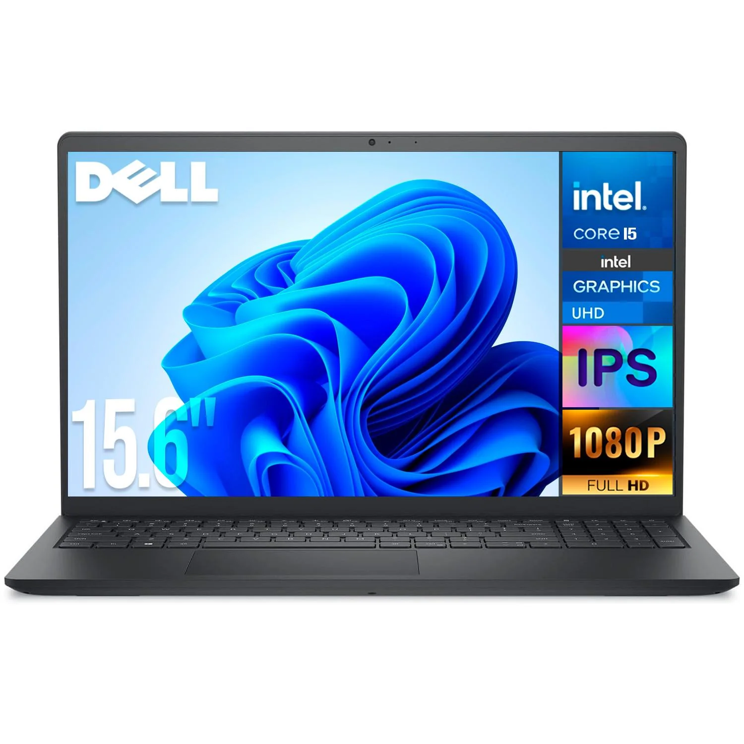 Laptop DELL 15 LDC15250 Intel Core i5 1334U 8GB 512GB SSD Pantalla Touch 15.6" FHD Teclado Ingles W11H Estudio y Trabajo Diario