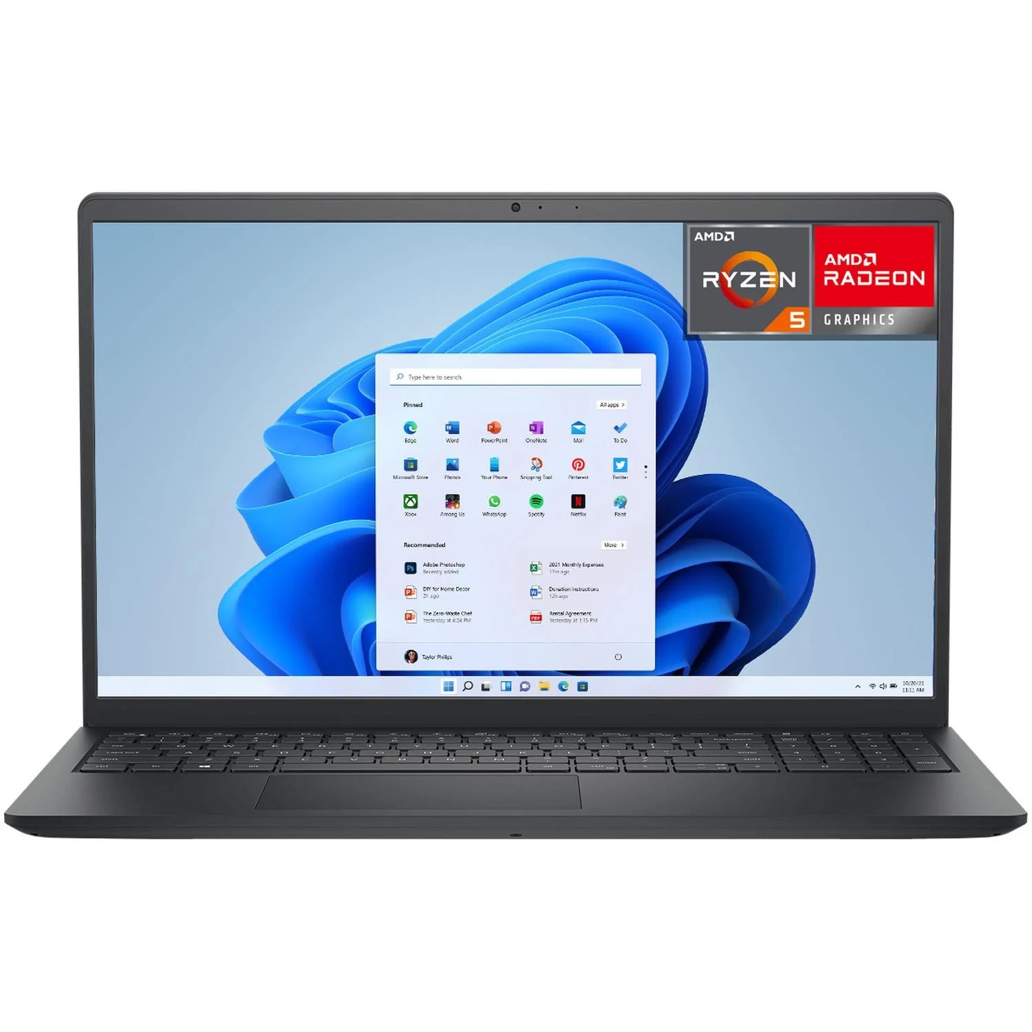Laptop DELL Inspiron 15 AMD Ryzen 5 7520U 8GB RAM 512GB SSD 15.6" Windows 11 Home Teclado en Ingles