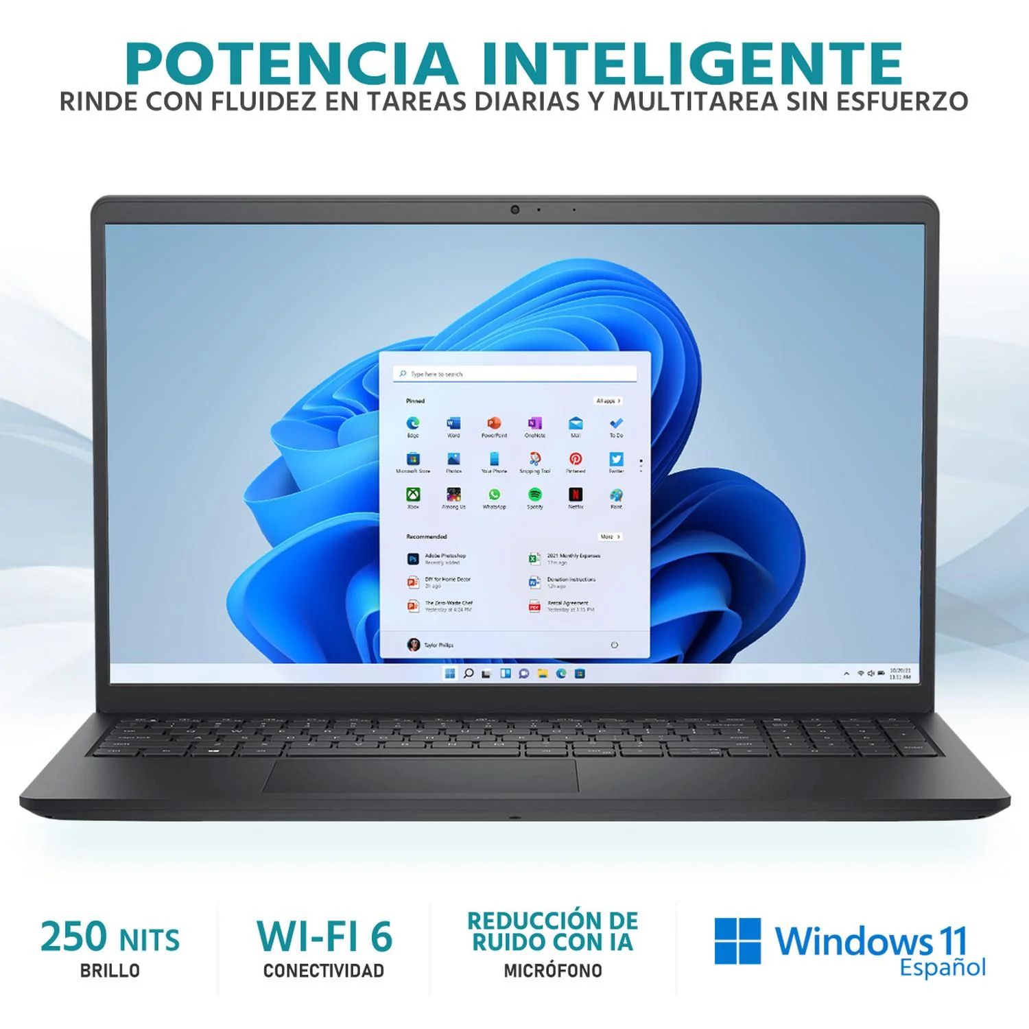Laptop DELL Inspiron 15 Intel Core i5 1334U 24GB RAM 512GB SSD 15.6" Windows 11 Home Teclado en Ingles + Mouse DXT - Image 3