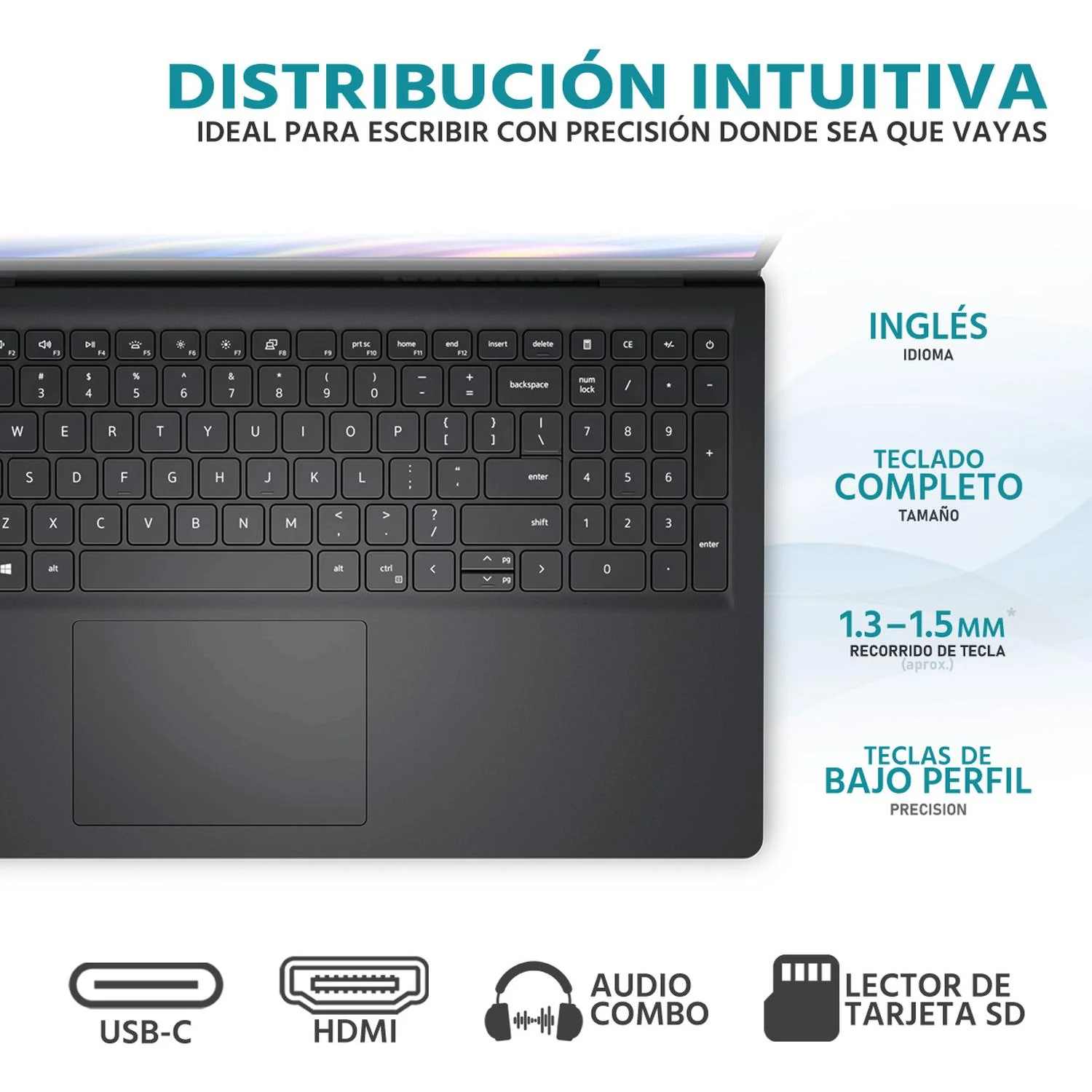 Laptop DELL Inspiron 15 Intel Core i5 1334U 24GB RAM 512GB SSD 15.6" Windows 11 Home Teclado en Ingles + Mouse DXT - Image 4