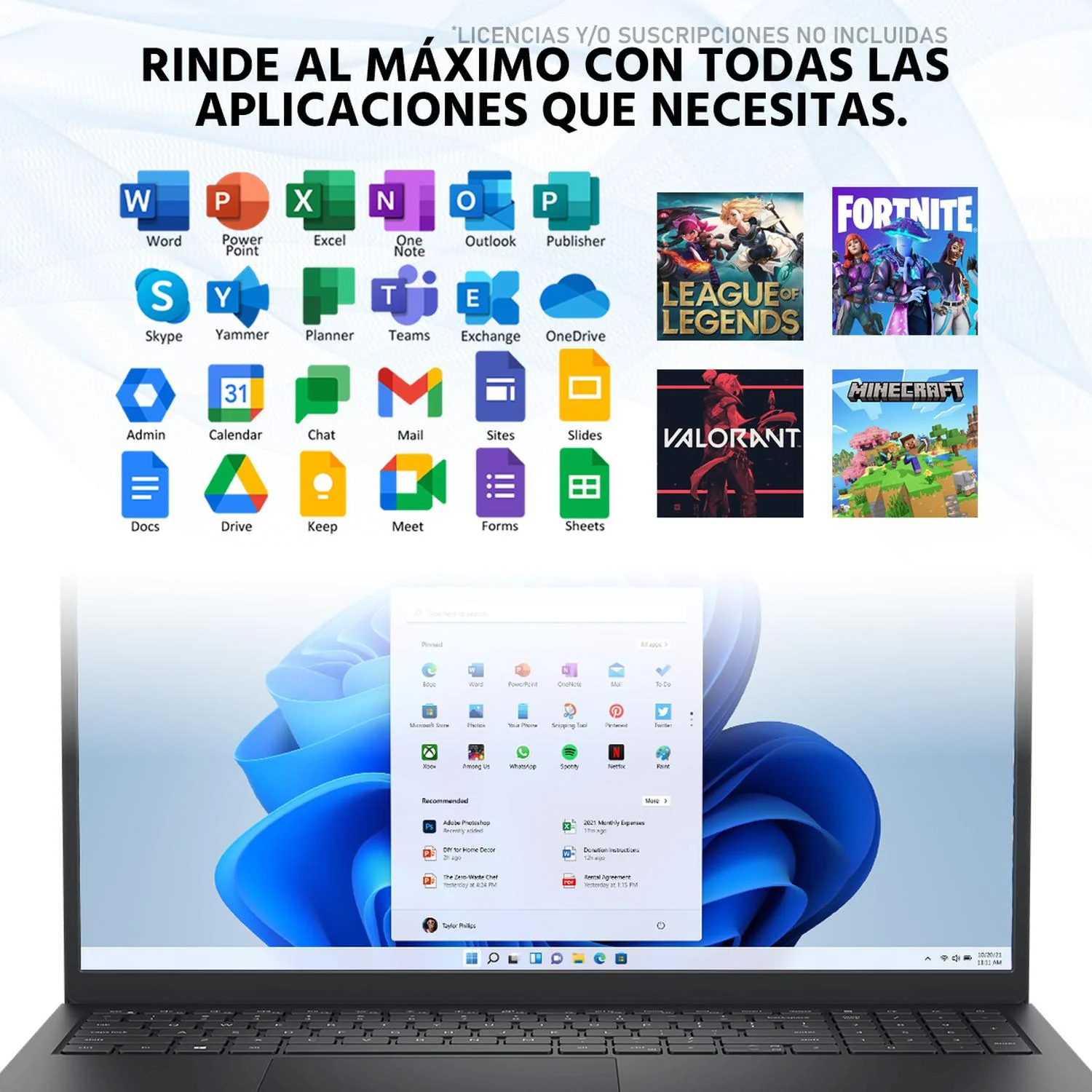 Laptop DELL Inspiron 15 Intel Core i5 1334U 24GB RAM 512GB SSD 15.6" Windows 11 Home Teclado en Ingles + Mouse DXT - Image 5