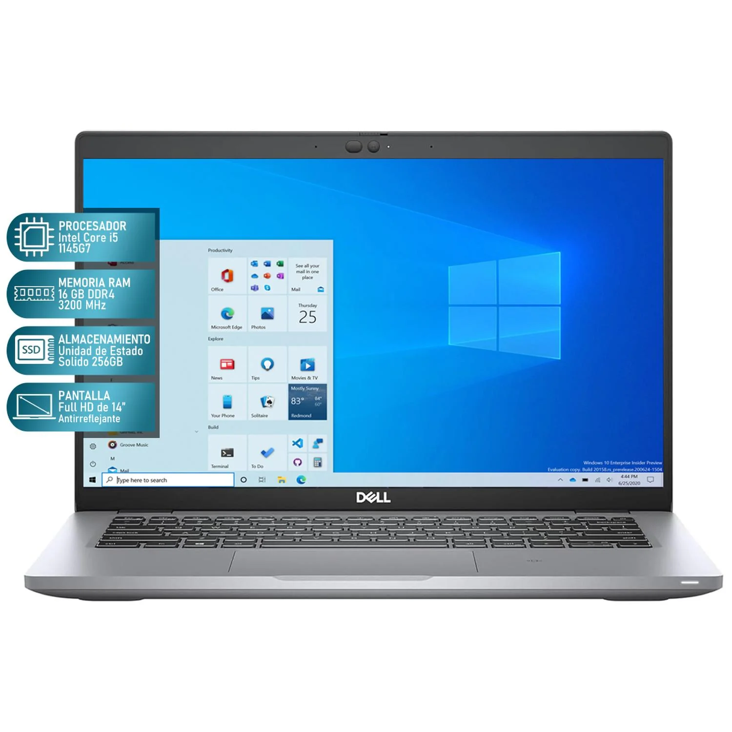 Laptop DELL Latitude 5420 Intel Core i5 1145G7 16GB RAM 256GB SSD 14" Windows 10 Pro Teclado en Ingles Reacondicionado Grado B - Image 2