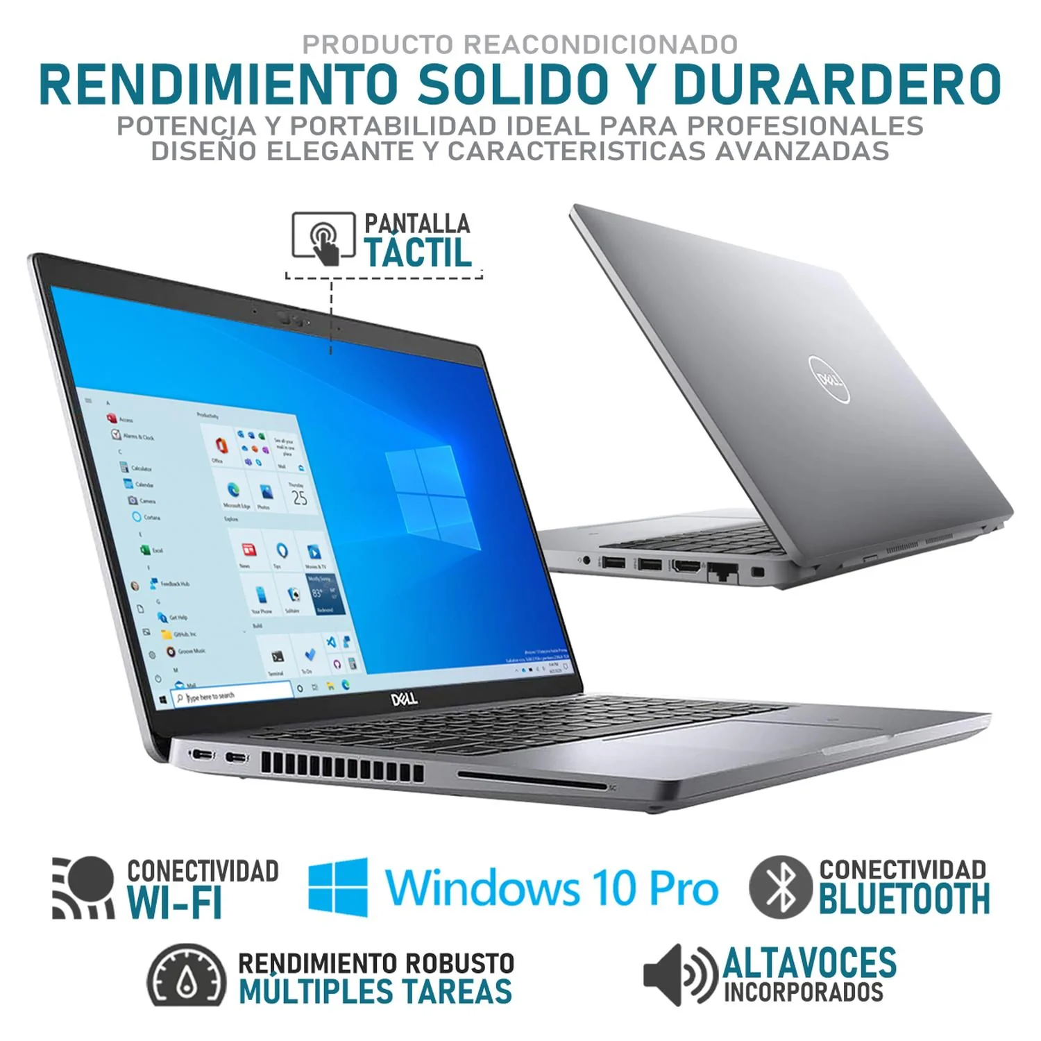 Laptop DELL Latitude 5420 Intel Core i7 1185G7 16GB RAM 512GB SSD Touch Windows 10 Pro Teclado en Ingles Reacondicionado - Image 3