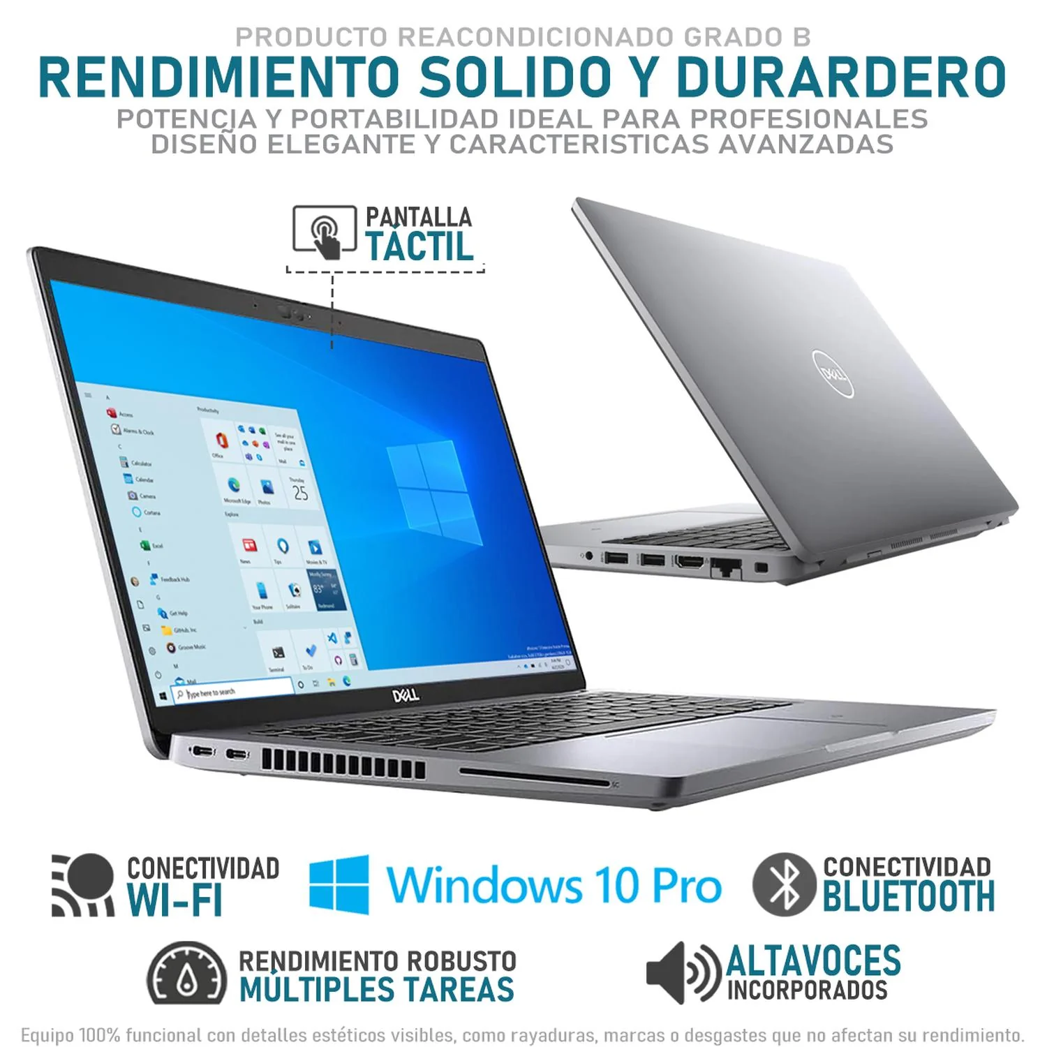 Laptop DELL Latitude 5420 Intel Core i7 1185G7 16GB RAM 512GB SSD Touch Windows 10 Pro Teclado en Ingles Reacondicionado Grado B - Image 3