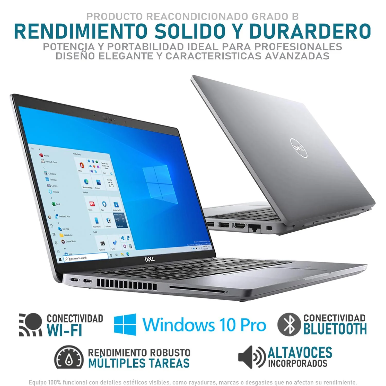 Laptop DELL Latitude 5420 Intel Core i7 1185G7 32GB RAM 512GB SSD 14" WIndows 10 Pro Teclado en Ingles Reacondicionado Grado B - Image 3
