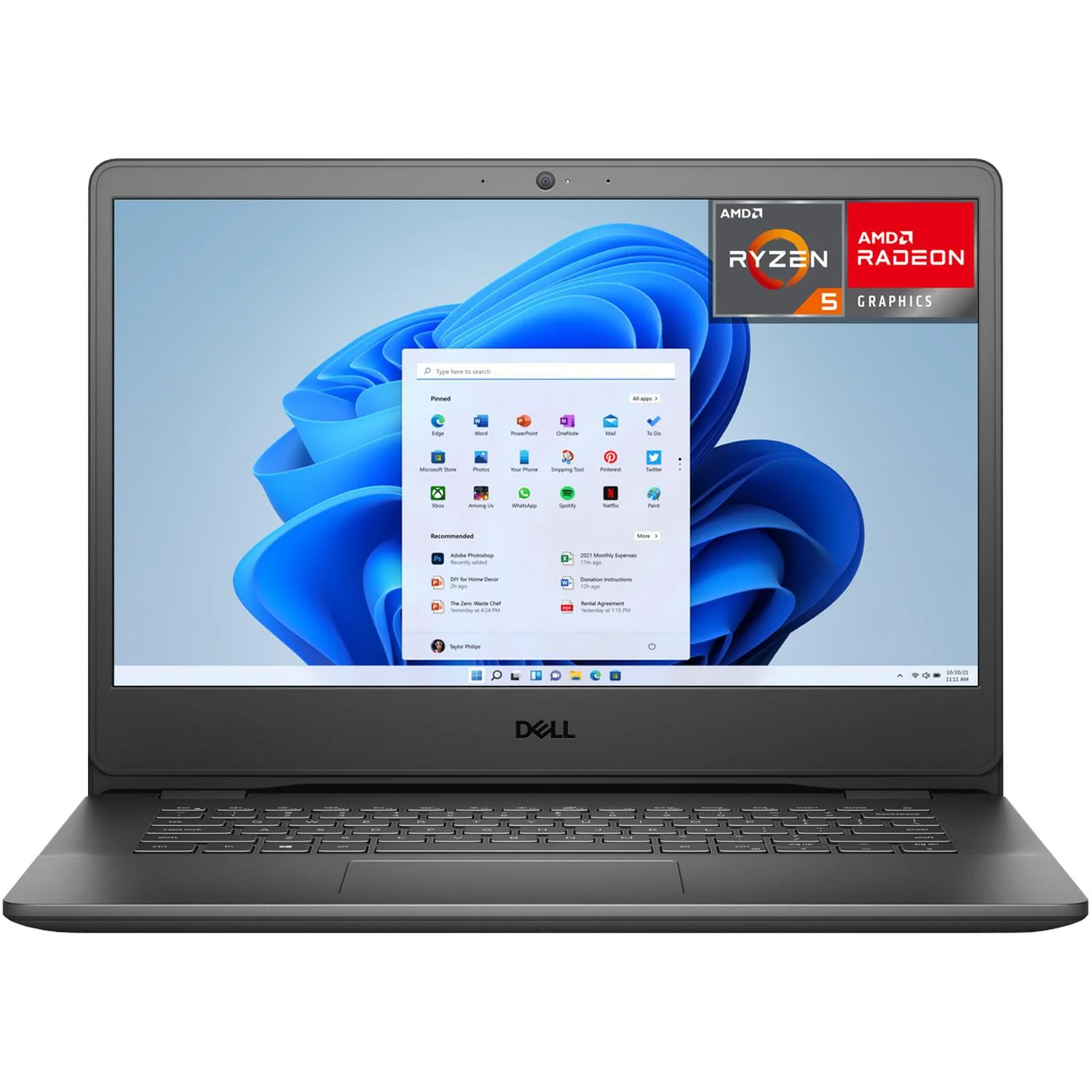 Laptop DELL Vostro 14 AMD Ryzen 5 3450U 16GB RAM 512GB SSD 14" Windows 11 Pro Teclado en Español