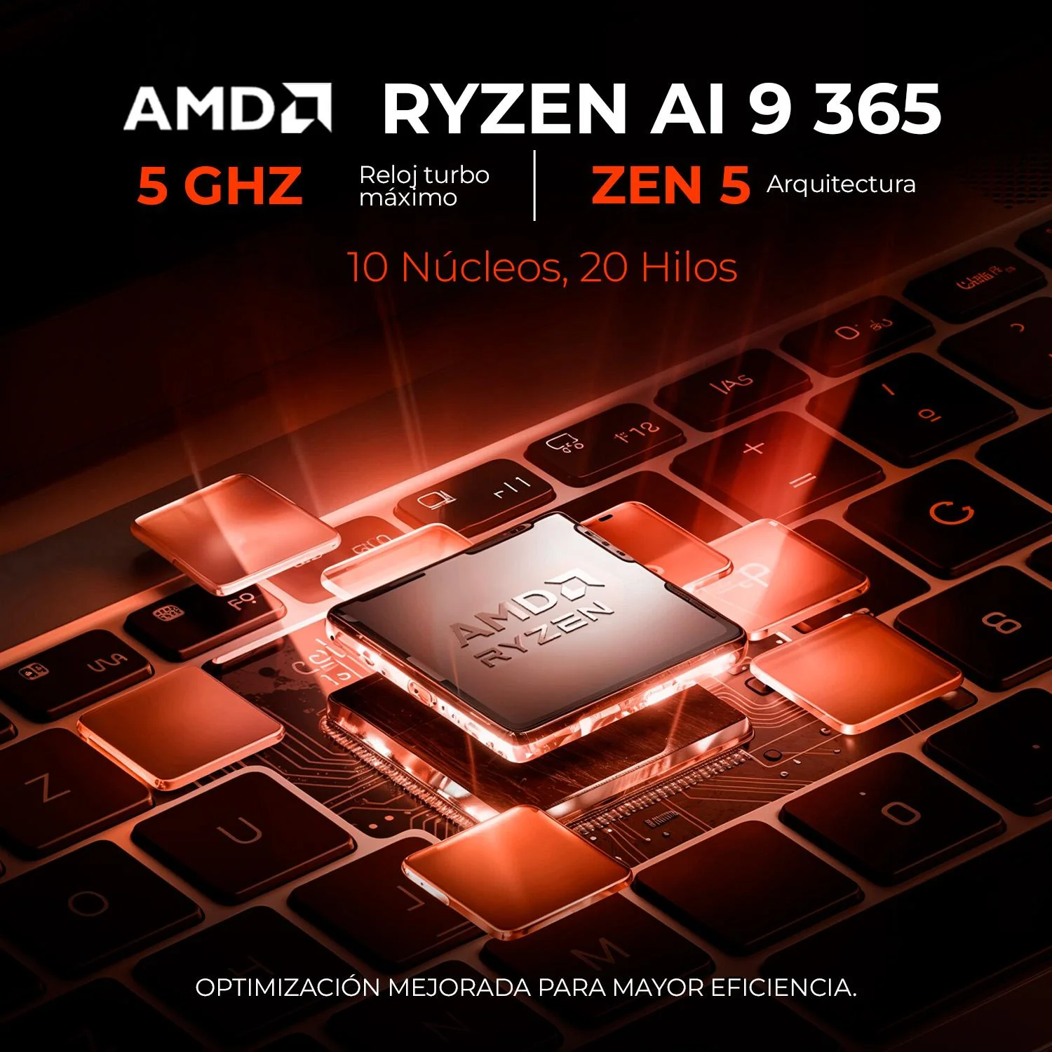 Laptop Gamer AI PC HP Omen Nvidia GeForce RTX 5060 8GB Ryzen AI 9 365 NPU Motor de IA Dedicado 50 TOPS 32GB DDR5 1TB SSD 17.3" IPS FHD 144Hz Teclado Ingles W11H Copilot+PC Gaming de Nueva Generacion - Image 3