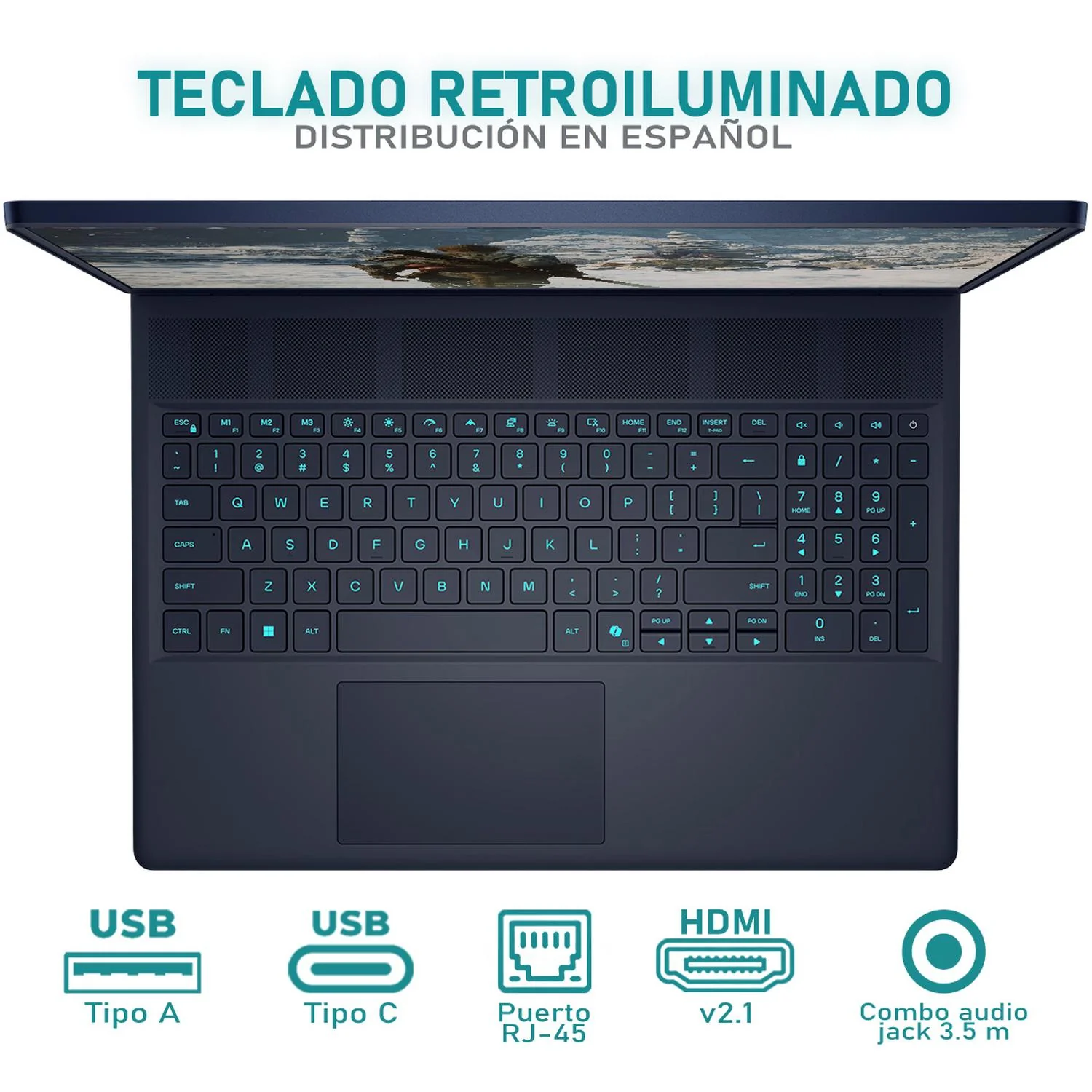 Laptop Gamer ALIENWARE X16 Aurora NVIDIA GeForce RTX 5070 Intel Core Ultra 9 275HX 32GB RAM 1TB SSD 16" Windows 11 Home Teclado en Español - Image 5