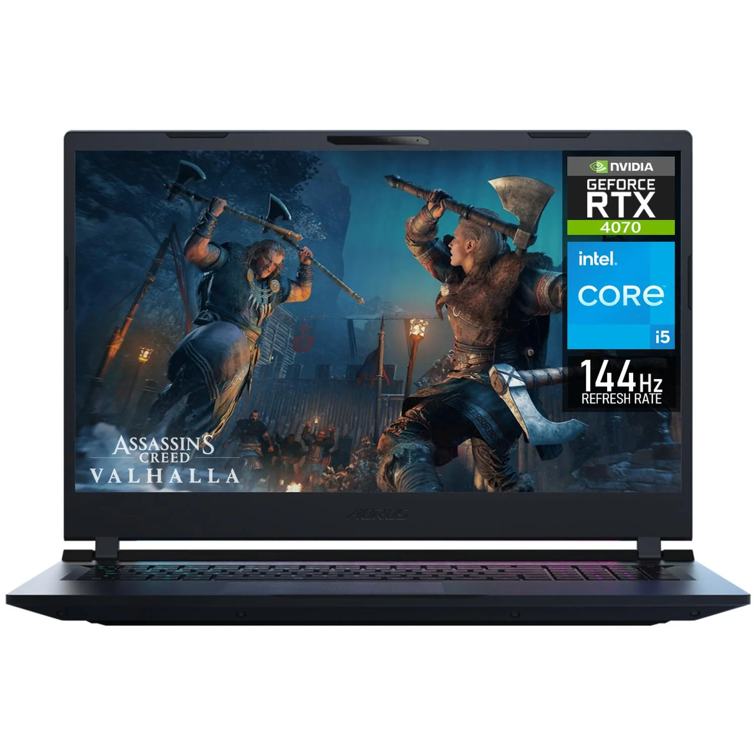 Laptop Gamer AORUS 17 NVIDIA GeForce RTX 4070 Intel Core i5 12500H 16GB RAM 512GB SSD 17.3" Windows 11 Home Teclado en Español
