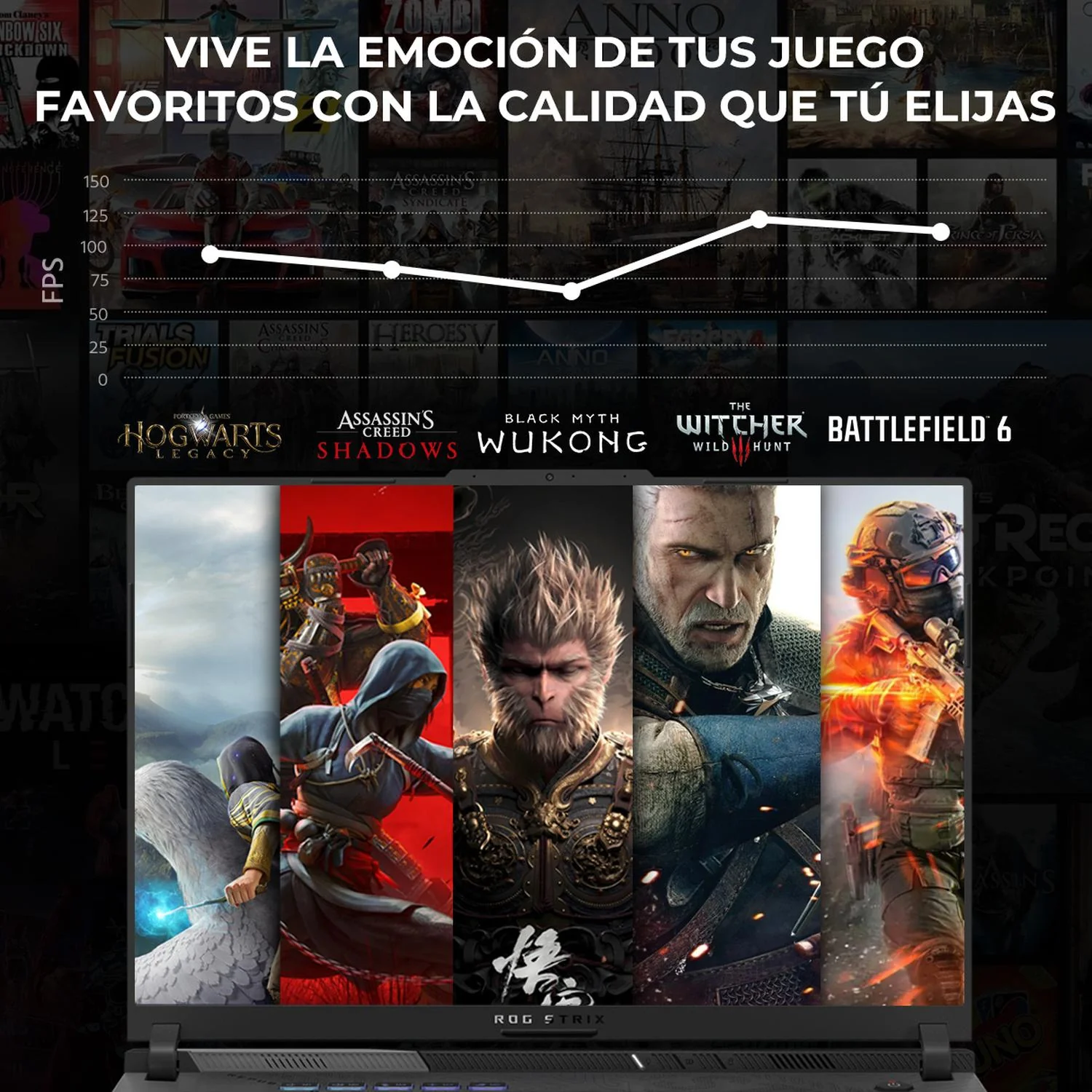 Laptop Gamer ASUS ROG Strix G16 Nvidia GeForce RTX 5070 8GB DLSS 4.5 AMD Ryzen 9 8940HX 64GB DDR5 1TB SSD Pantalla 16" IPS FHD+ 165Hz Teclado Ingles W11H Creación de Contenido y Streaming - Image 5