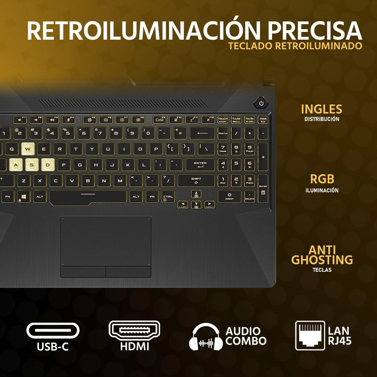 Laptop Gamer ASUS TUF Gaming A15 NVIDIA GeForce RTX 2050 AMD Ryzen 7 7435HS 16GB RAM 1TB SSD 15.6" Windows 11 Home Teclado en Ingles + Mouse DXT Gaming Open Box - Image 4