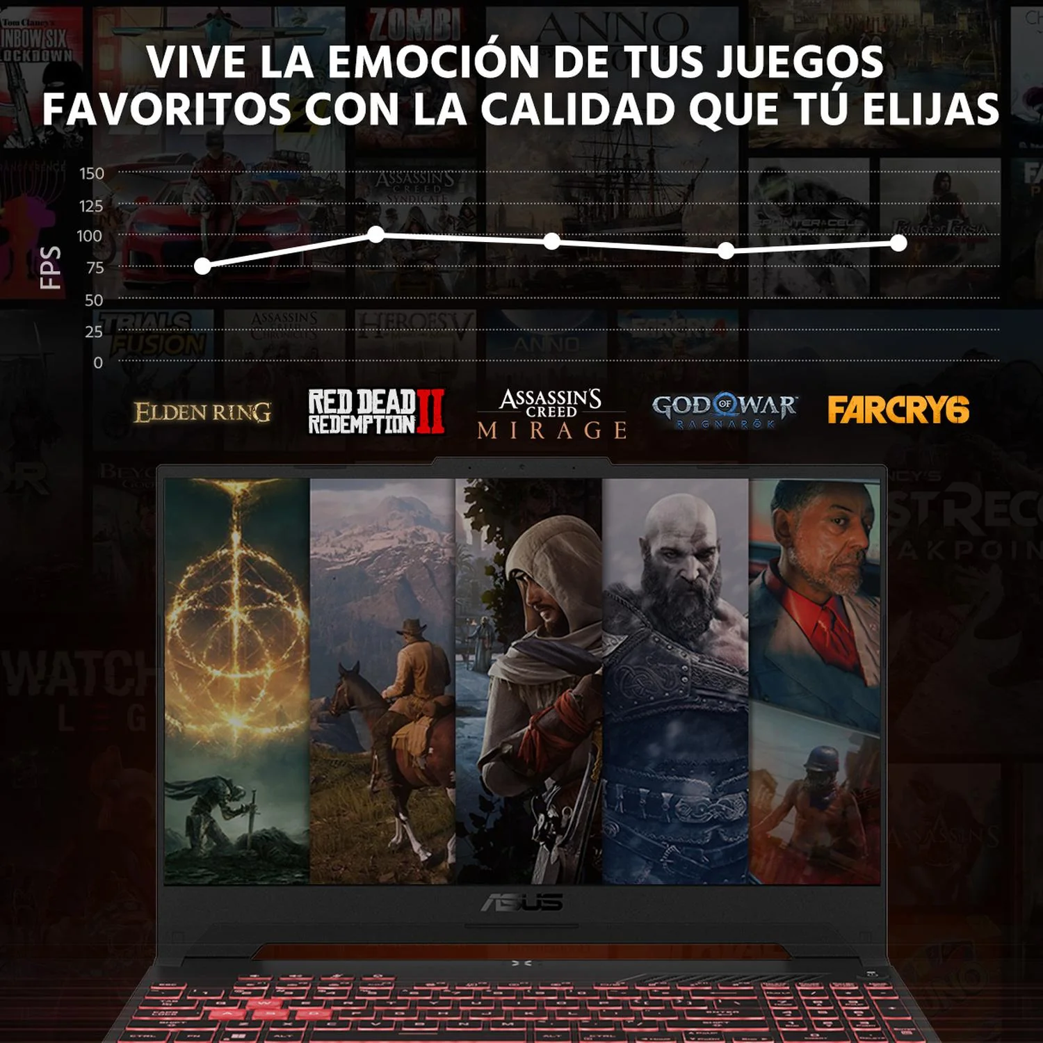 Laptop Gamer ASUS TUF Gaming A15 NVIDIA GeForce RTX 4050 AMD Ryzen 5 7535HS 32GB RAM 1.5TB SSD 15.6" Windows 11 Home Teclado en Español + Mouse DXT Gaming Open Box - Image 5