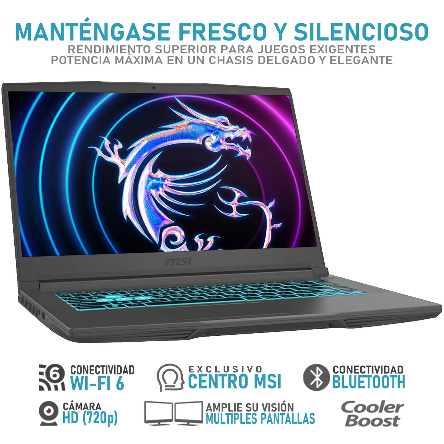 Laptop Gamer MSI Thin 15 NVIDIA GeForce RTX 4060 Intel Core i5 13420H 24GB RAM 512GB SSD 15.6" Windows 11 Home Teclado en Ingles - Image 3
