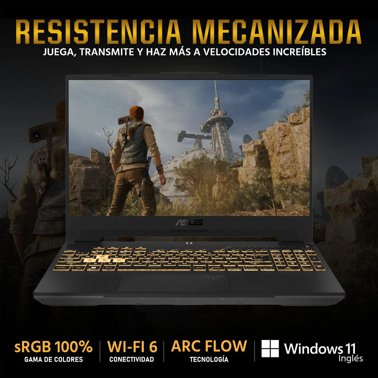 Laptop Gamer ASUS TUF Gaming F15 NVIDIA GeForce RTX 4060 Intel Core i7 13620H 16GB RAM 1TB SSD 15.6" Windows 11 Home Teclado en Ingles - Image 3