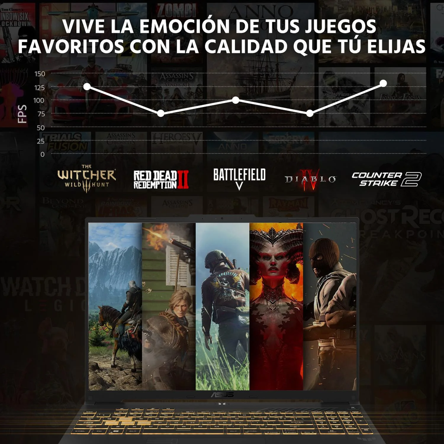 Laptop Gamer ASUS TUF Gaming F16 NVIDIA GeForce RTX 3050 Intel Core 5 210H 16GB RAM 512GB SSD 16" Windows 11 Home Teclado en Español + Control DXT - Image 6