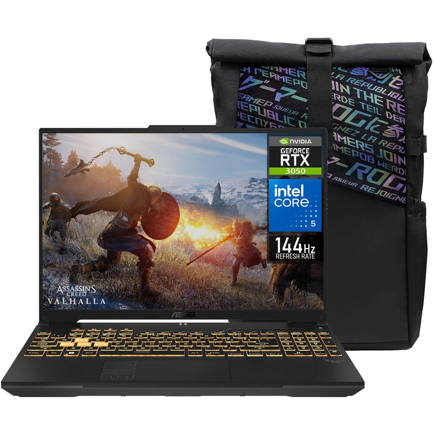 Laptop Gamer ASUS TUF Gaming F16 NVIDIA GeForce RTX 3050 Intel Core 5 210H 32GB RAM 1.5TB SSD 16" Windows 11 Home Teclado en Español + Mochila