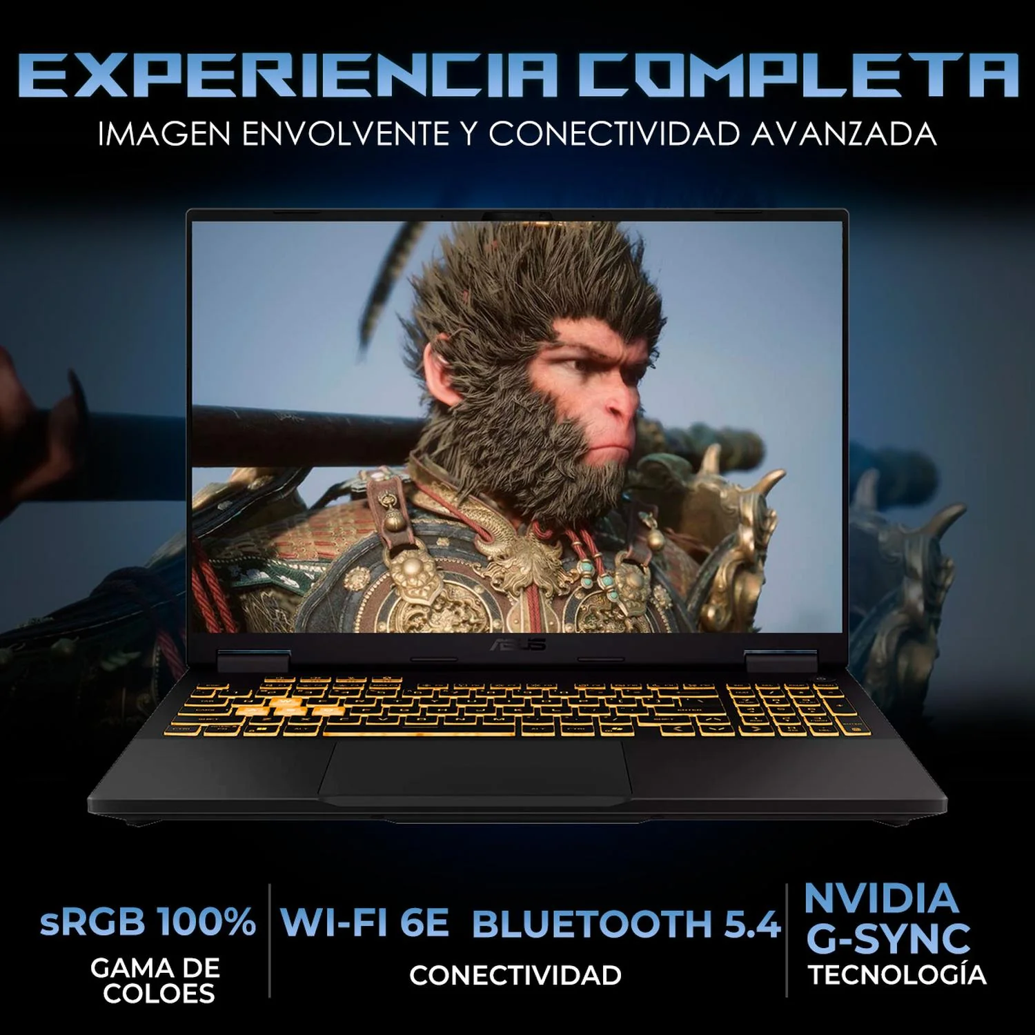 Laptop Gamer ASUS TUF Gaming F16 NVIDIA GeForce RTX 5060 Intel Core i7 14650HX 32GB DDR5 SSD 1TB 16" WUXGA 165Hz Teclado Ingles Gaming Competitivo y Multitarea Fluida - Image 3