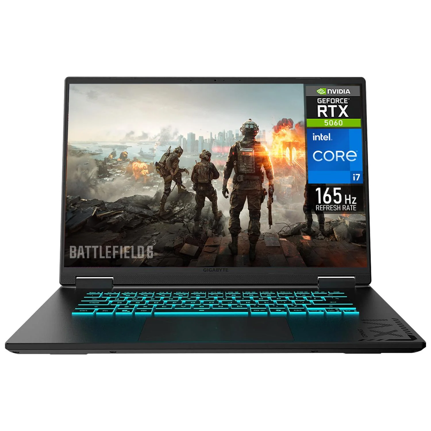 Laptop Gamer GIGABYTE Gaming A16 Nvidia GeForce RTX 5060 8GB Intel Core i7 13620H 16GB DDR5 1TB SSD Pantalla 16" IPS FHD+ 165Hz Teclado Español W11H-E Gaming AAA Streaming 3D Profesional
