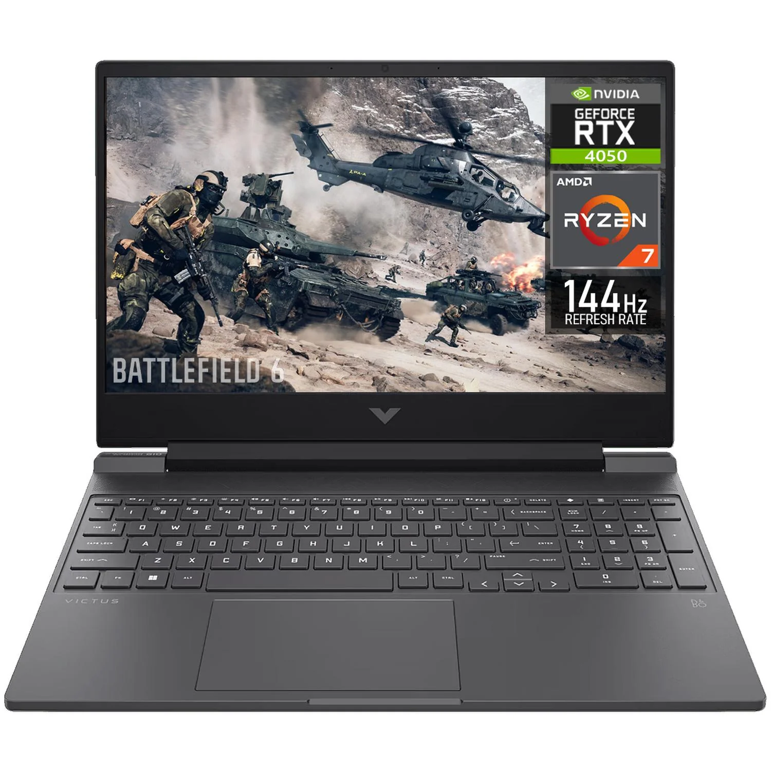Laptop Gamer HP Victus NVIDIA GeForce RTX 4050 AMD Ryzen 7 7445HS 16GB RAM 512GB SSD 15.6" Windows 11 Home Teclado en Ingles Reacondicionado