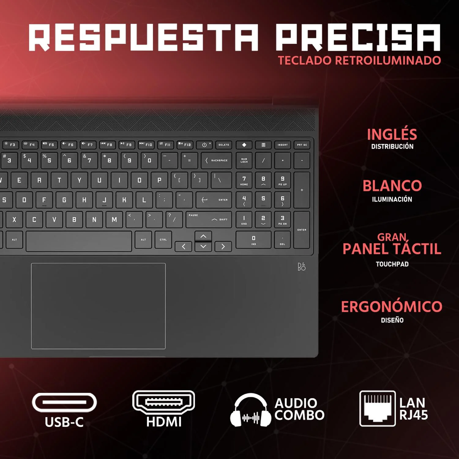 Laptop Gamer HP Victus NVIDIA GeForce RTX 4050 AMD Ryzen 7 7445HS 24GB DDR5 SSD 512GB 15.6" FHD 144Hz Teclado Ingles Control DXT ideal para Gaming y Multitarea - Image 4