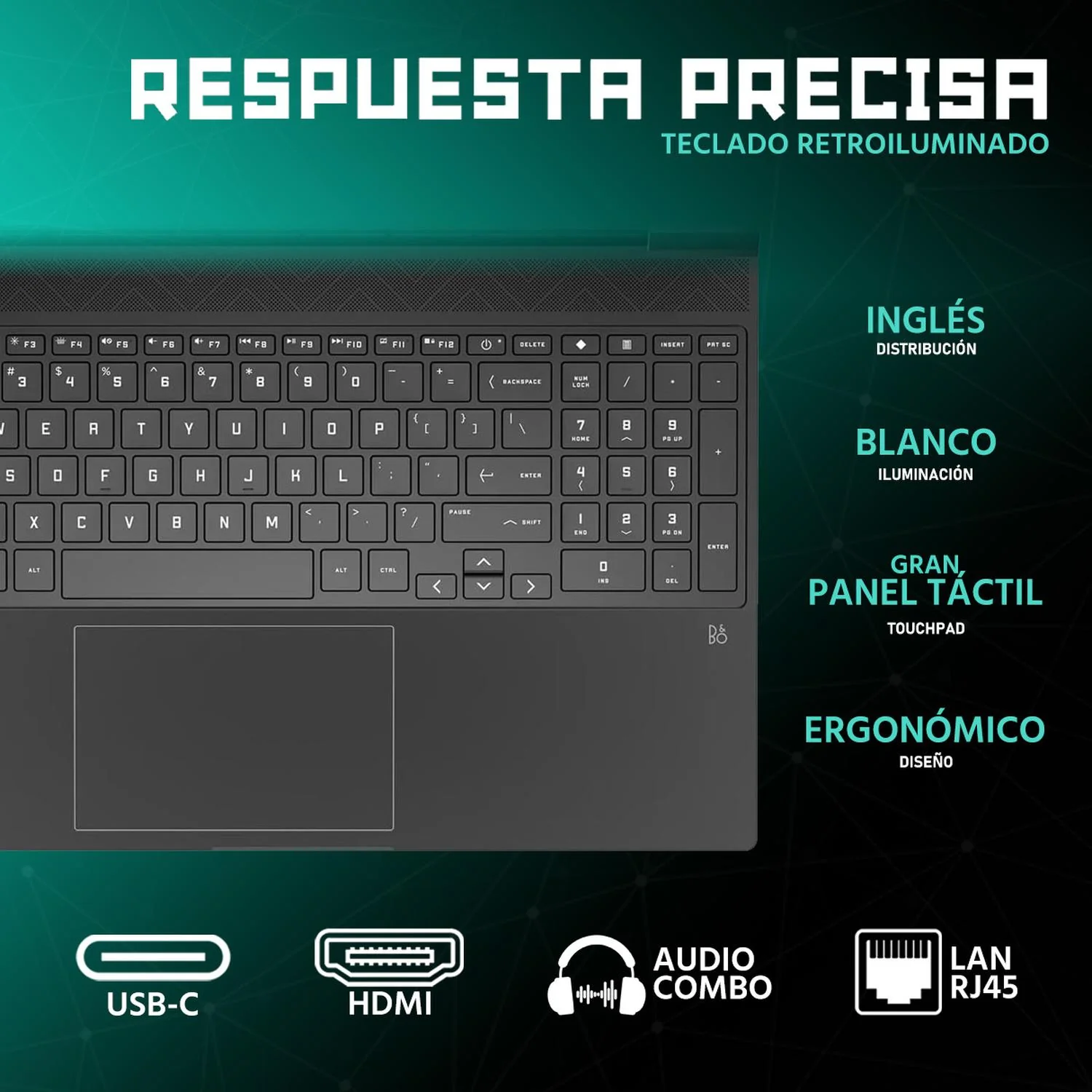 Laptop Gamer HP Victus NVIDIA GeForce RTX 4050 Intel Core i5 13420H 16GB 512GB SSD 15.6" Full HD 144Hz W11 Teclado Ingles Gaming Estable en Calidad Media - Image 4