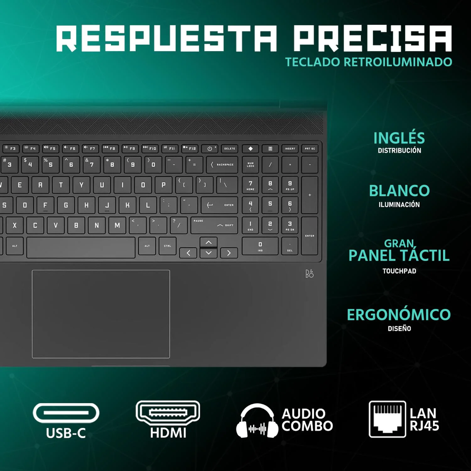 Laptop Gamer HP Victus NVIDIA GeForce RTX 4050 Intel Core i5 13420H 32GB 760GB SSD 15.6" Full HD 144Hz W11 Teclado Ingles Mouse DXT Gaming y Edicion de video - Image 4