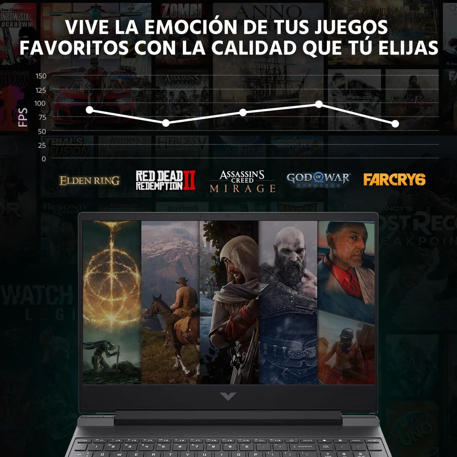 Laptop Gamer HP Victus NVIDIA GeForce RTX 4050 Intel Core i5 13420H 32GB 760GB SSD 15.6" Full HD 144Hz W11 Teclado Ingles Mouse DXT Gaming y Edicion de video - Image 5
