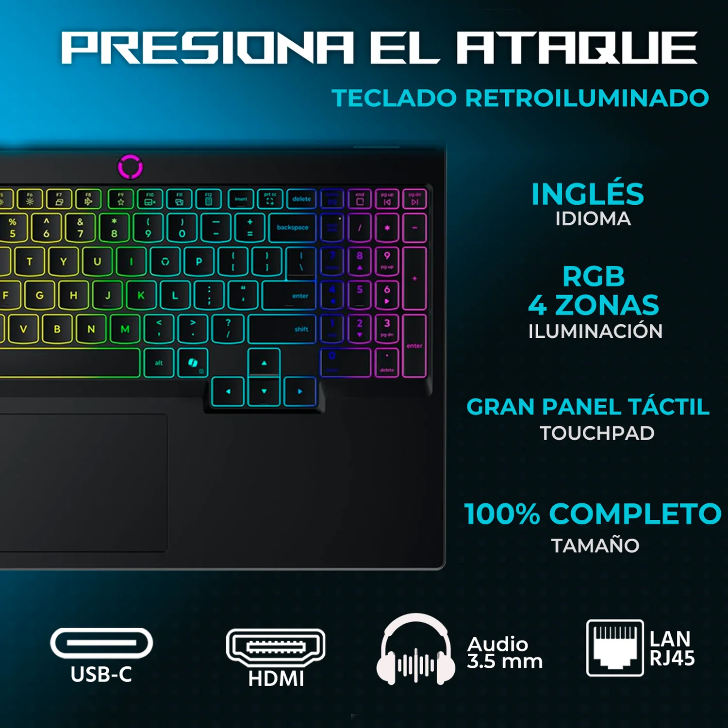 Laptop Gamer LENOVO Legion 5 15IRX10 NVIDIA GeForce RTX 5060 8GB Intel Core i7 14700HX 32GB DDR5 SSD 1.5TB 15.1" OLED WQXGA 165Hz Teclado Ingles Mouse DXT Gaming Trabajo Digita IA y Gaming Competitivo - Image 4