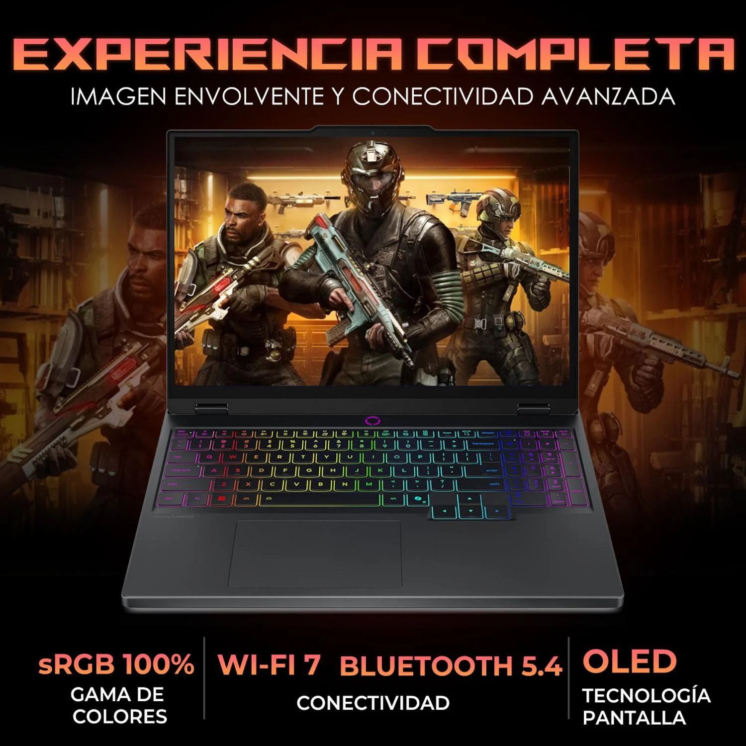 Laptop Gamer LENOVO Legion 5 15IRX10 NVIDIA GeForce RTX 5060 Intel Core i7 14700HX 16GB DDR5 SSD 512GB 15.1" WQXGA 165Hz Teclado Ingles Gaming Competitivo y Creacion de Contenido - Image 3