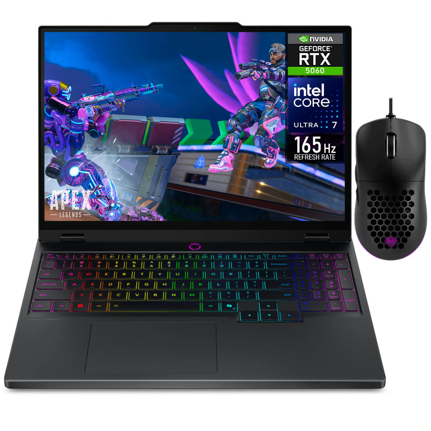 Laptop Gamer LENOVO Legion 5i NVIDIA GeForce RTX 5060 8GB Intel Core Ultra 7 255HX 32GB DDR5 1TB SSD 15.1" OLED WQXGA 165Hz Teclado Ingles Mouse DXT Gaming Multitarea Extrema y Gaming Competitivo