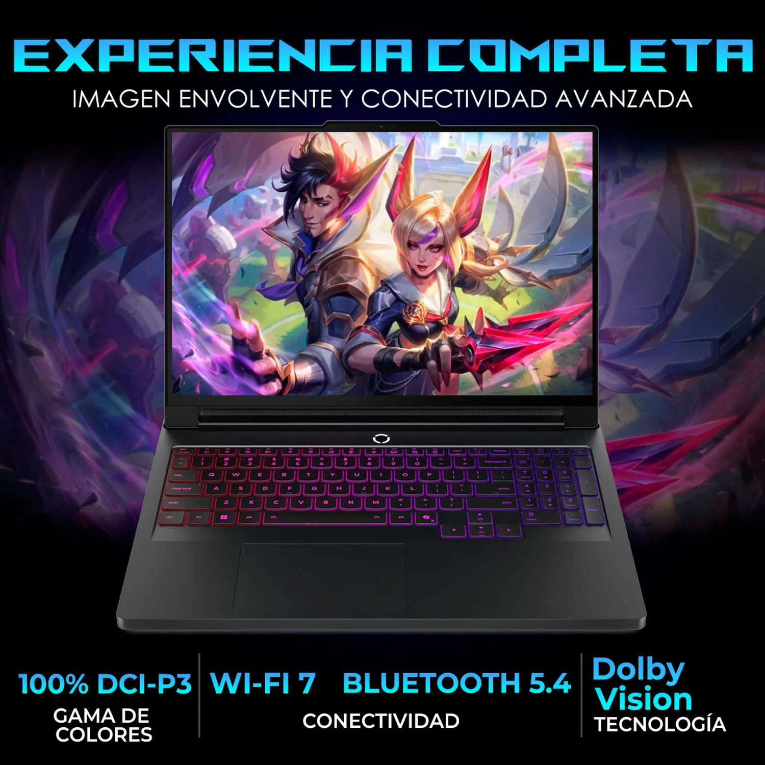 Laptop Gamer LENOVO Legion Pro 7i NVIDIA GeForce RTX 5090 Intel Core Ultra 9 275HX 32GB DDR5 SSD 1TB 16" WQXGA OLED 240Hz Teclado Ingles Potencia Extrema y Gaming Avanzado - Image 4