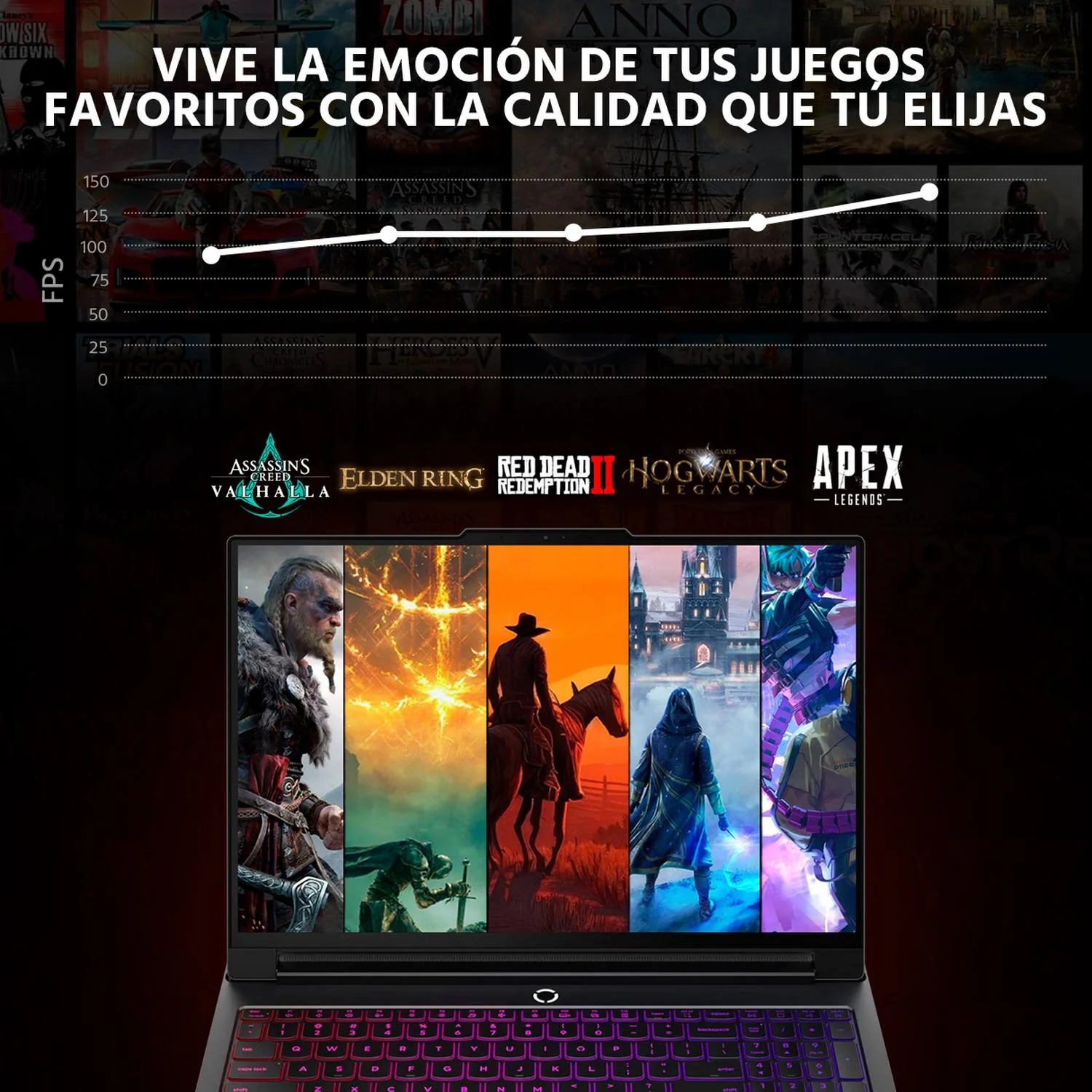 Laptop Gamer LENOVO Legion Pro 7i NVIDIA GeForce RTX 5090 Intel Core Ultra 9 275HX 32GB DDR5 SSD 1TB 16" WQXGA OLED 240Hz Teclado Ingles Potencia Extrema y Gaming Avanzado - Image 6